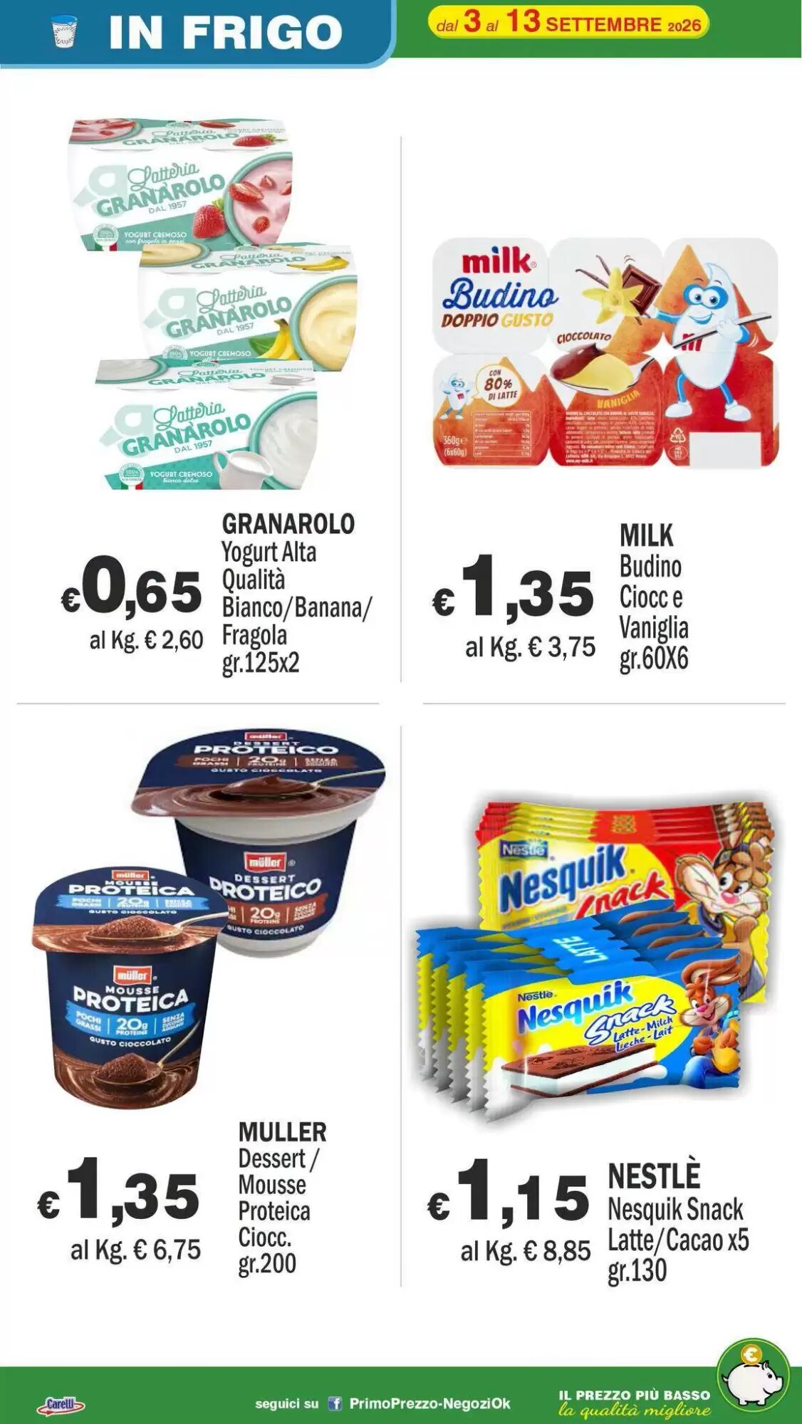 Volantino promozionale Primo Prezzo  valide dal 03/09/2026 - Pagina 51.