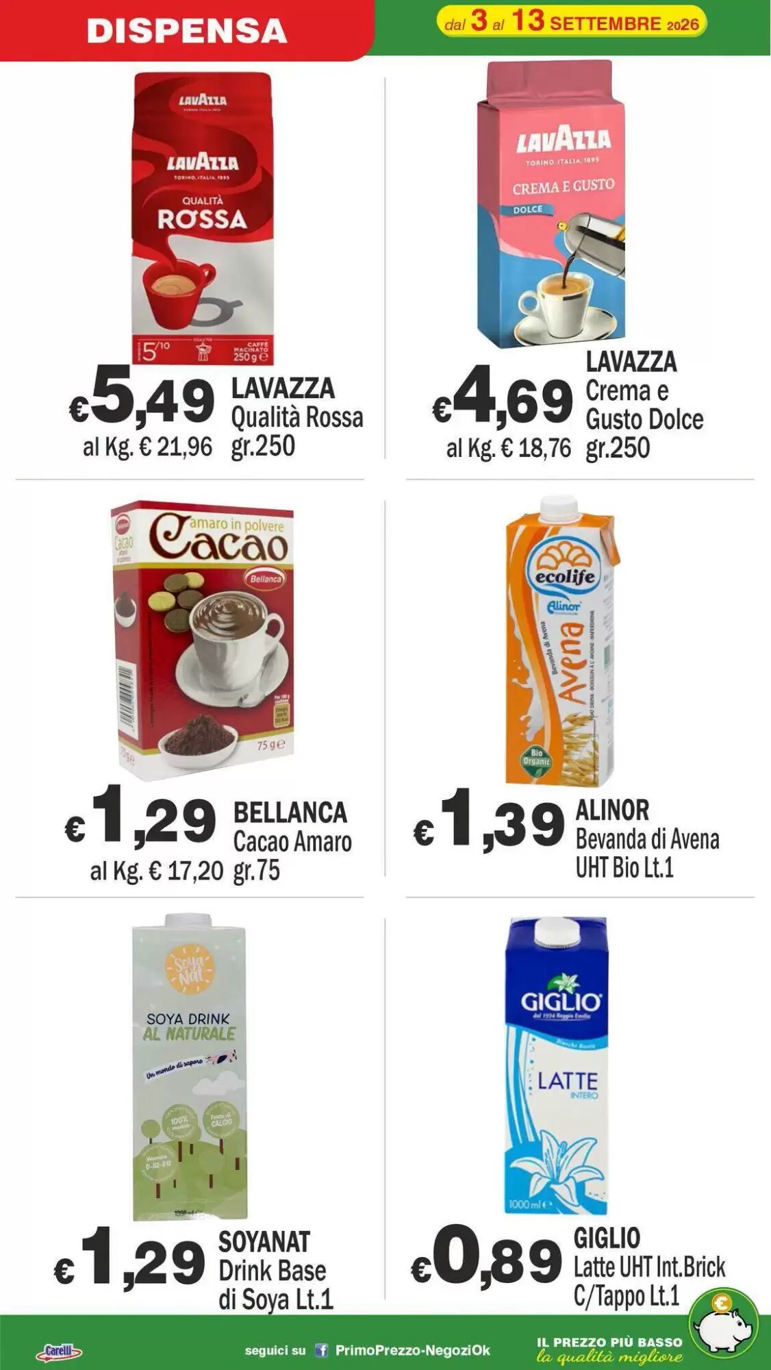 Volantino promozionale Primo Prezzo  valide dal 03/09/2026 - Pagina 6.