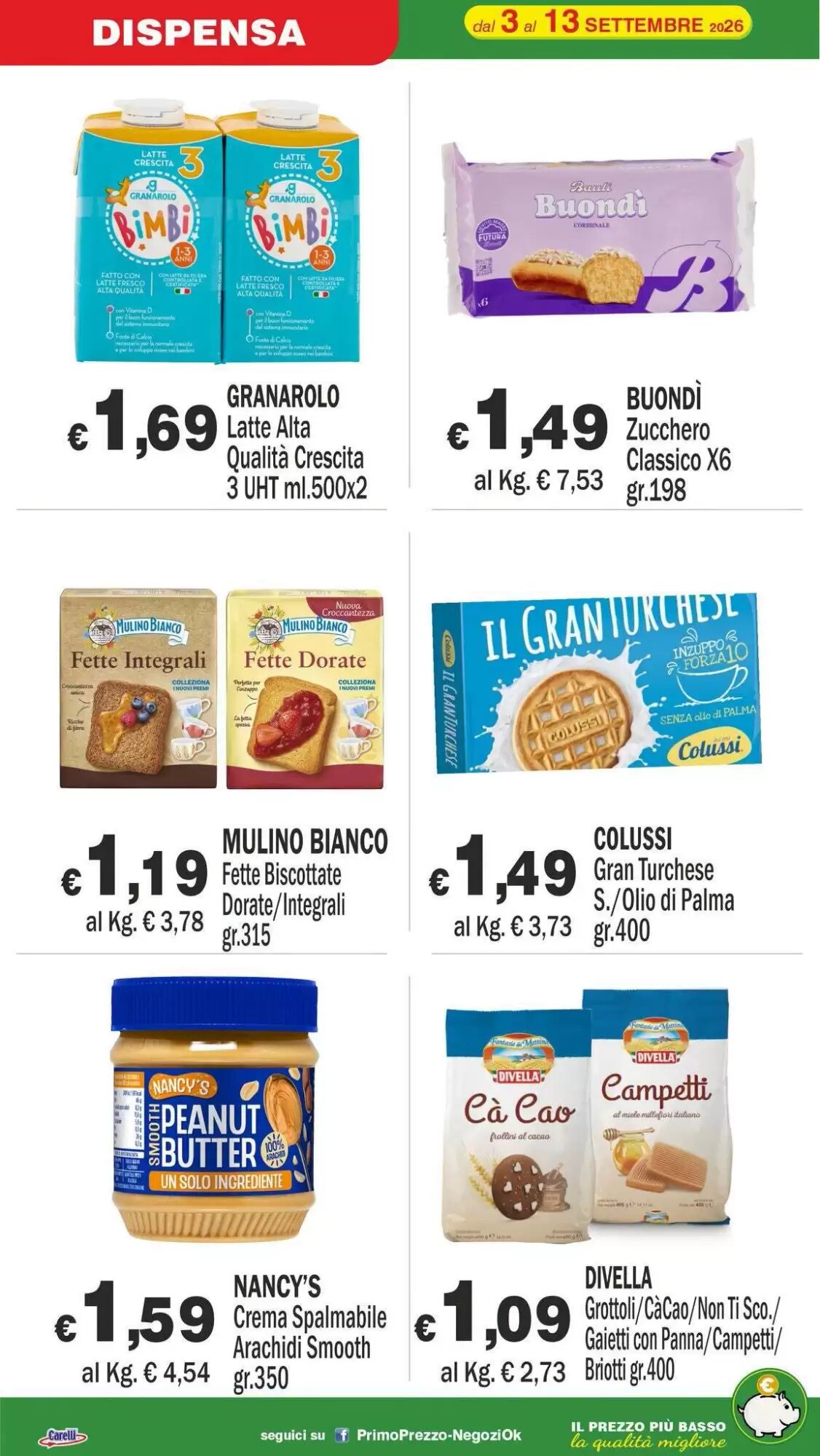 Volantino promozionale Primo Prezzo  valide dal 03/09/2026 - Pagina 7.