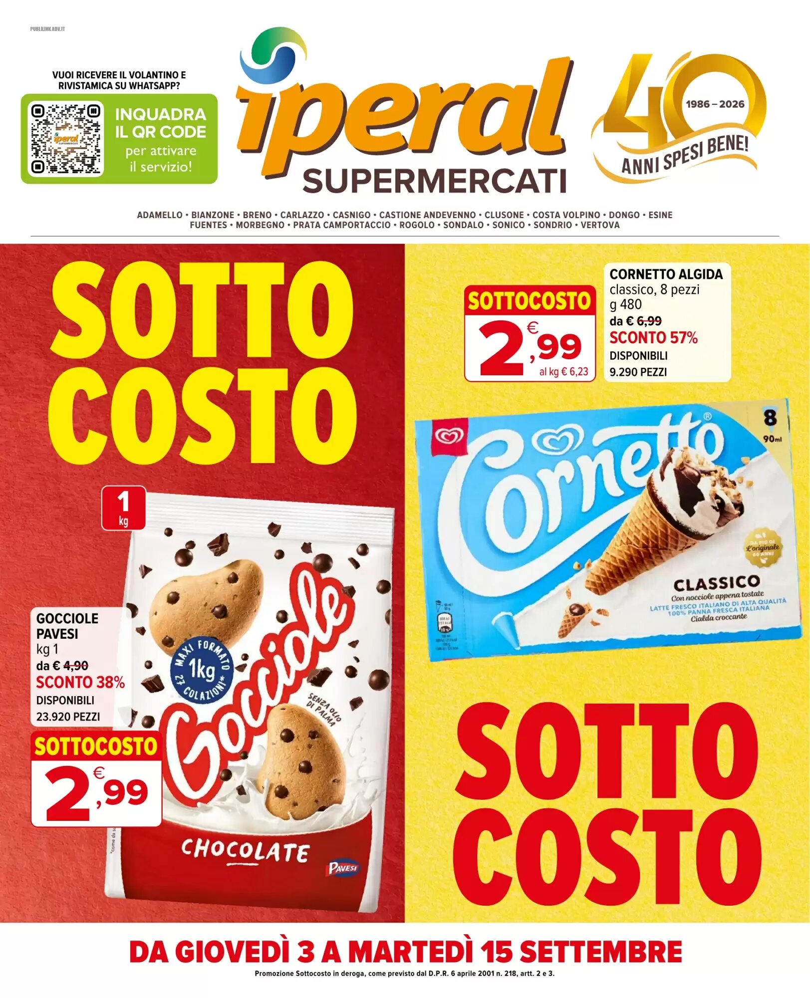 Volantino promozionale Iperal valide dal 03/09/2026 - Pagina 1.