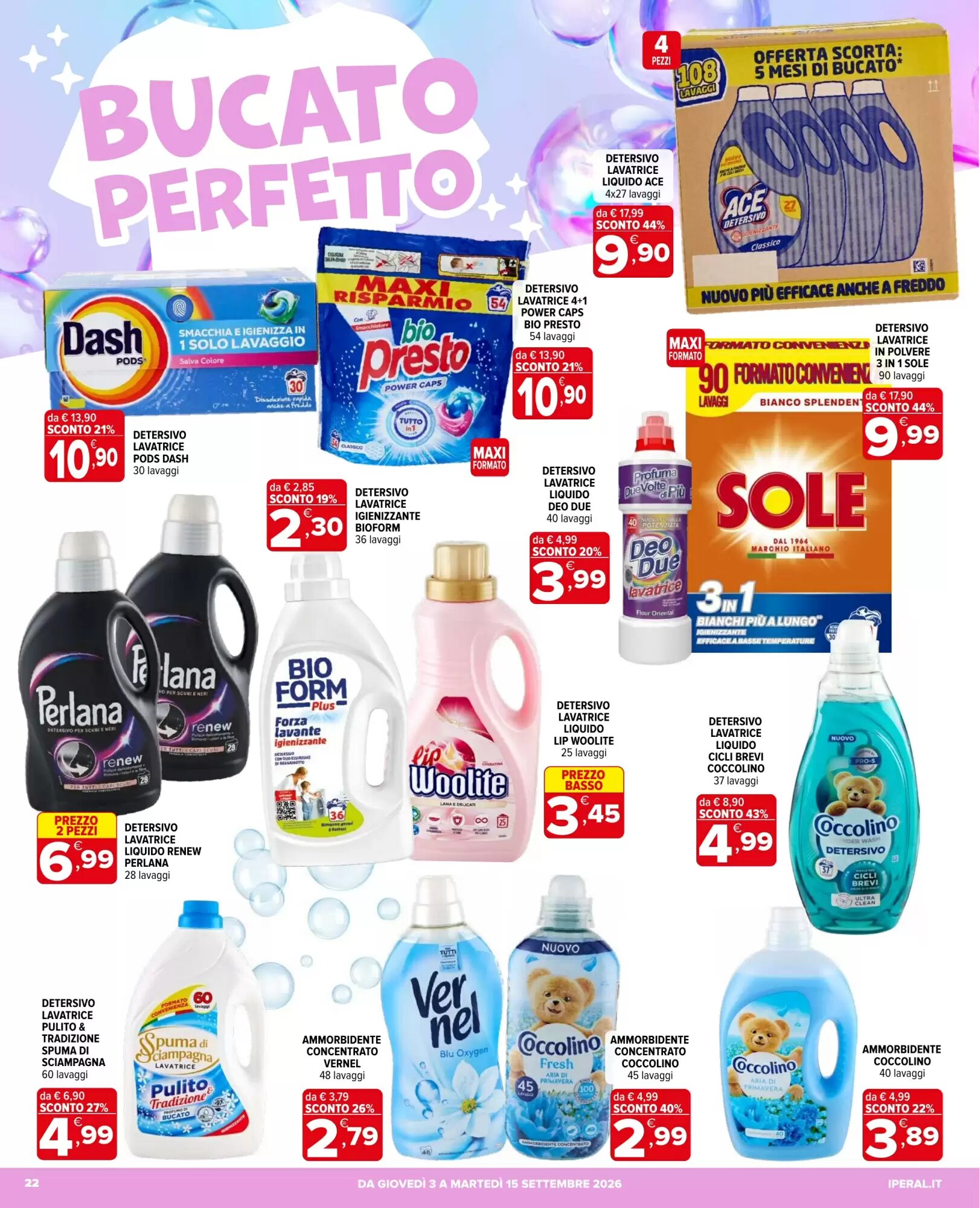 Volantino promozionale Iperal  valide dal 03/09/2026 - Pagina 22.
