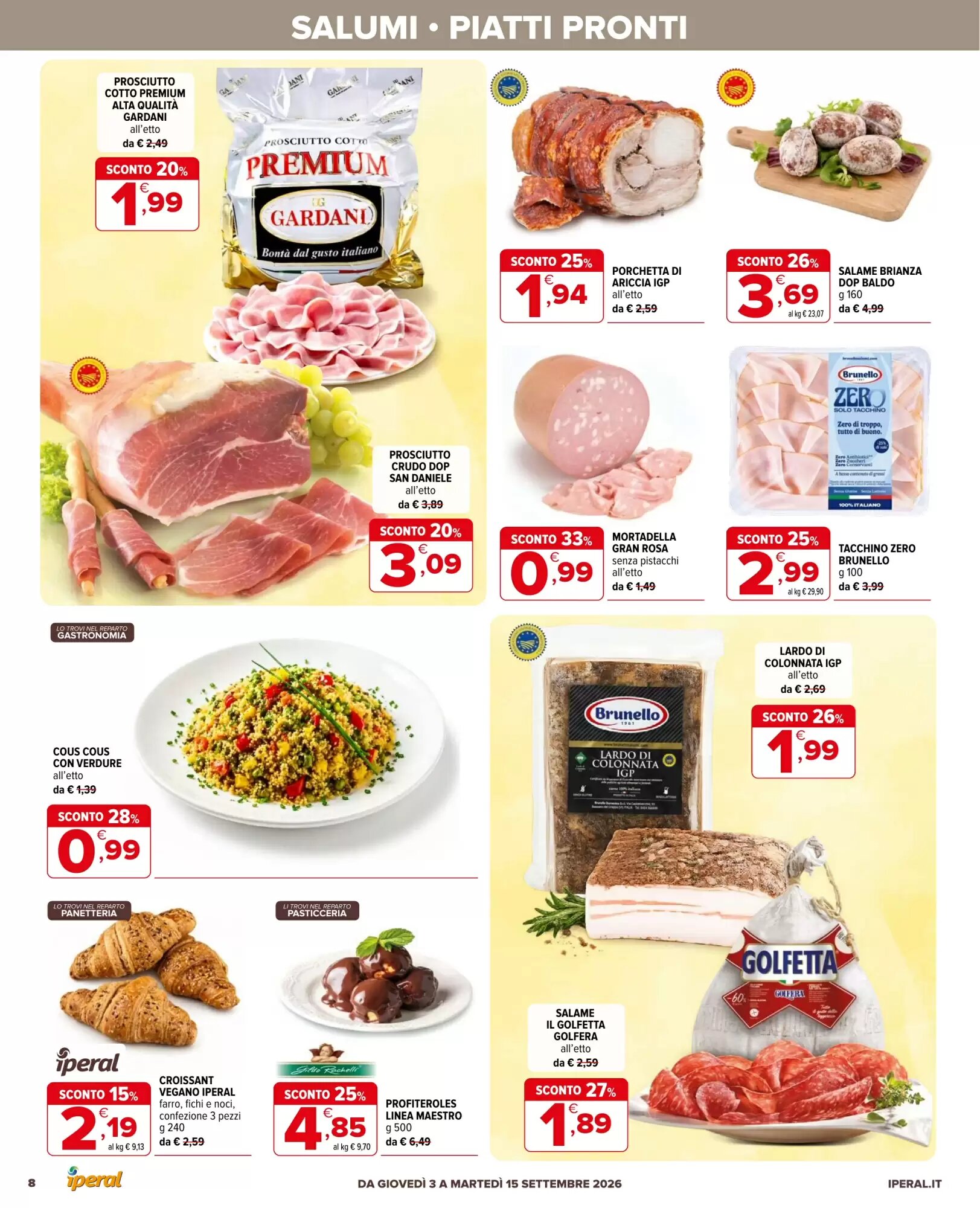 Volantino promozionale Iperal  valide dal 03/09/2026 - Pagina 8.