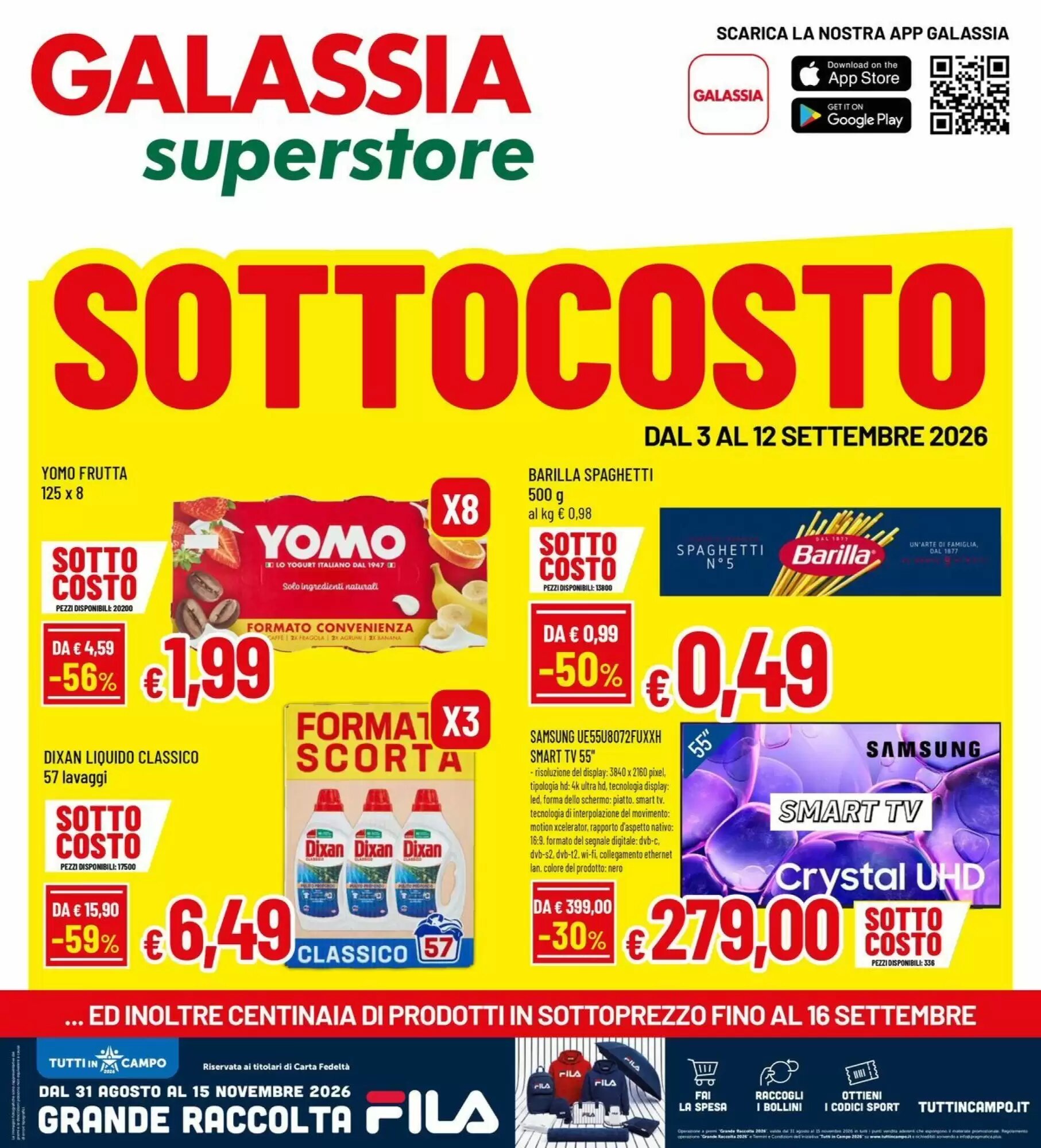 Volantino promozionale Galassia superstore valide dal 03/09/2026 - Pagina 1.