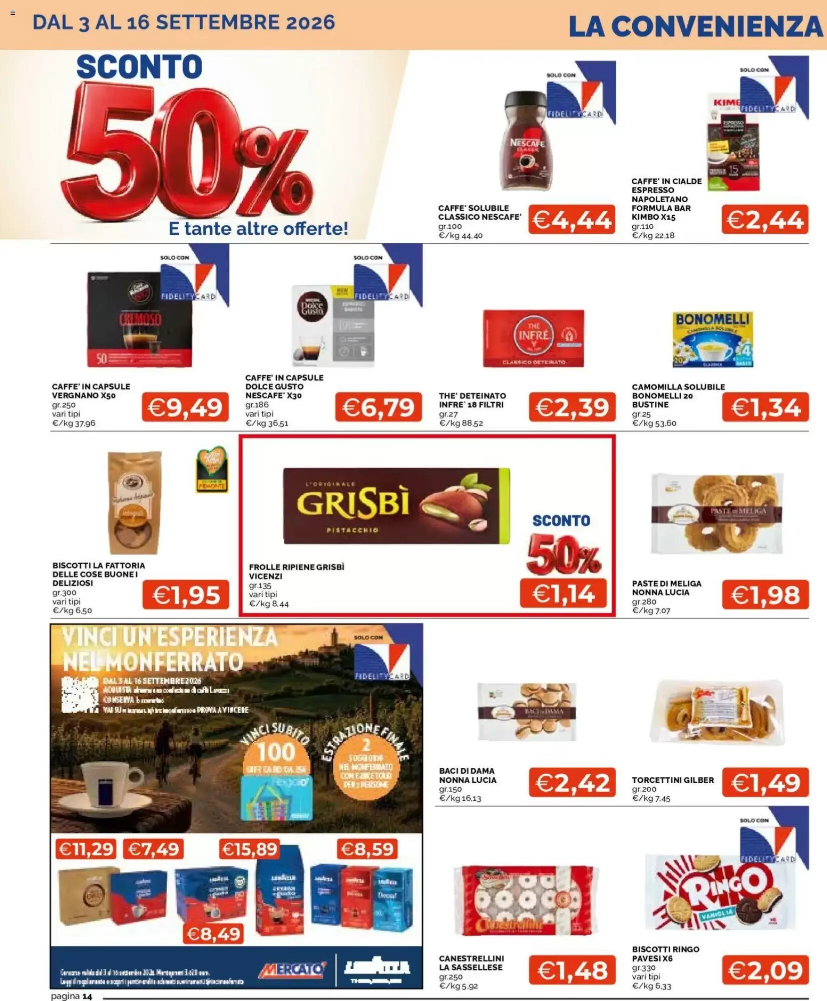 Volantino promozionale Mercatò  valide dal 03/09/2026 - Pagina 14.