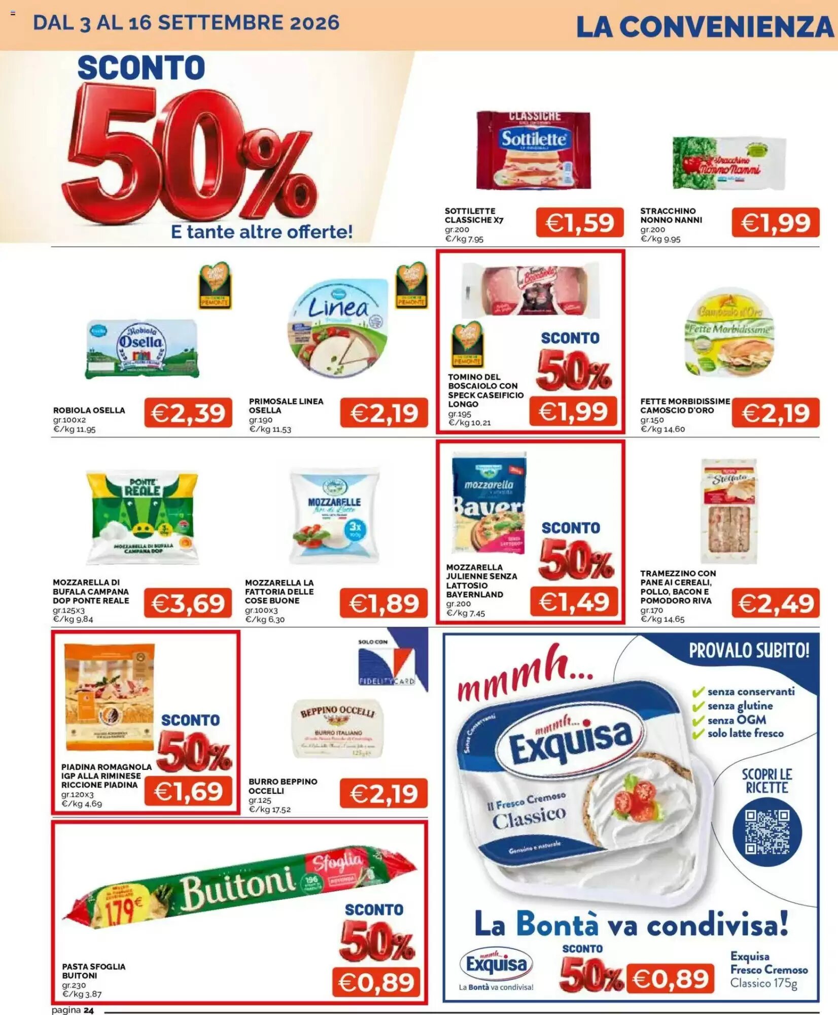 Volantino promozionale Mercatò  valide dal 03/09/2026 - Pagina 24.