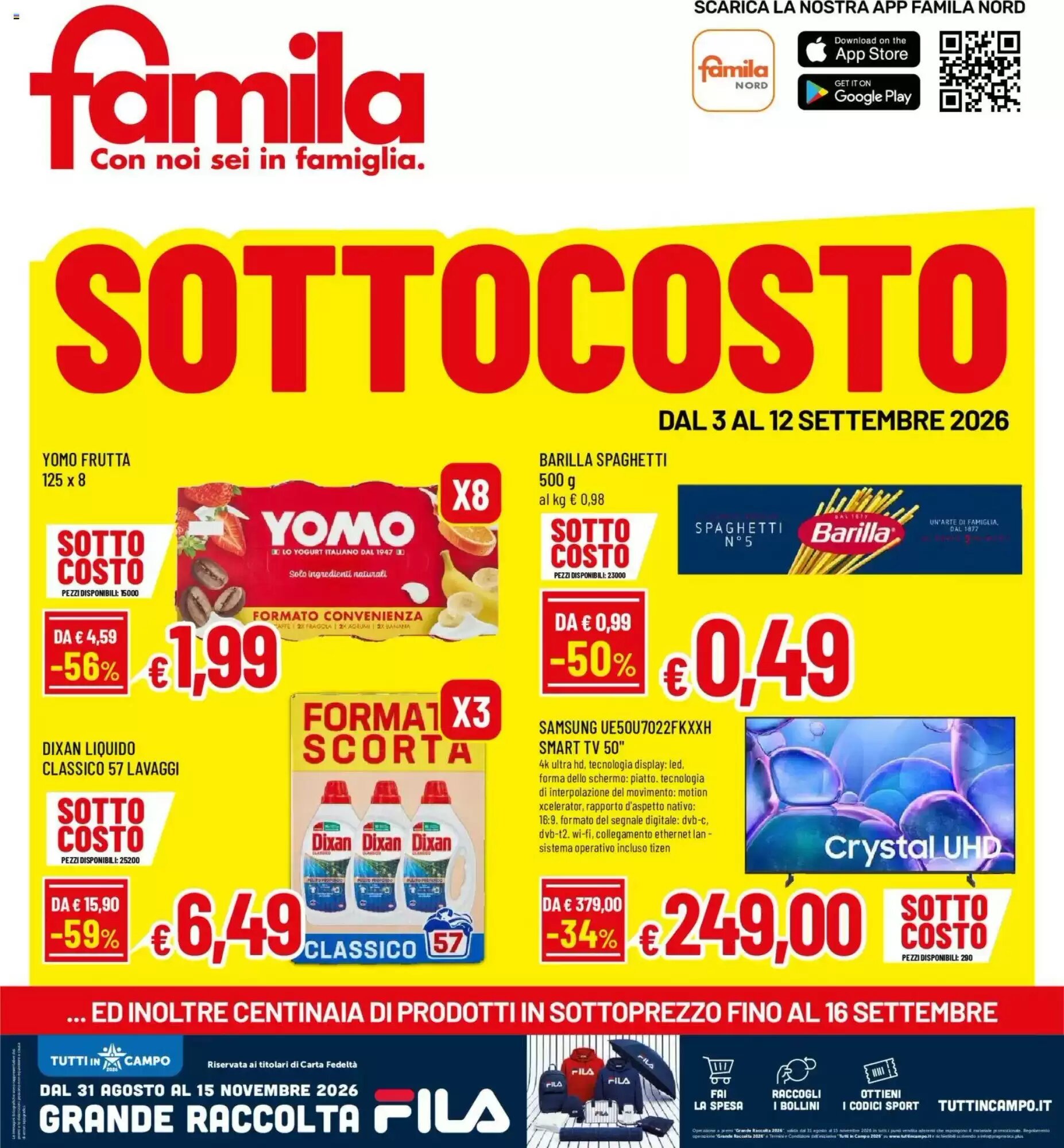 Volantino promozionale Famila  valide dal 03/09/2026 - Pagina 1.