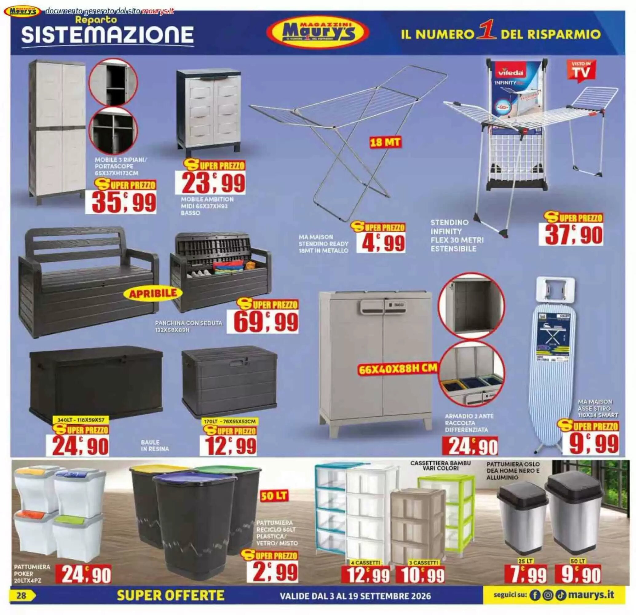 Volantino promozionale Maury's  valide dal 03/09/2026 - Pagina 28.