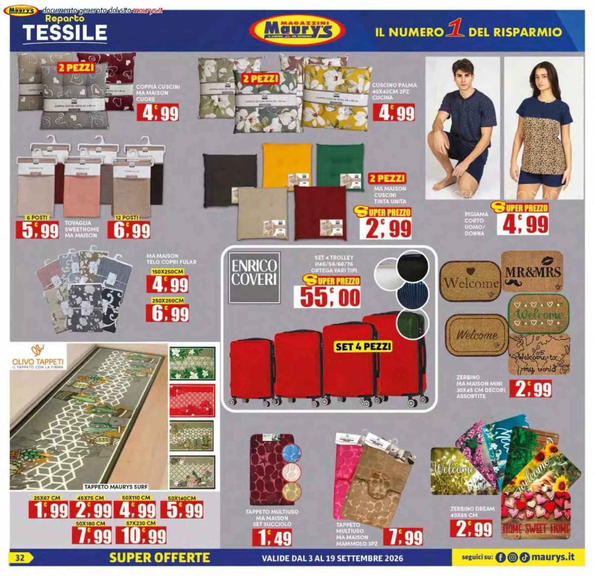 Volantino promozionale Maury's  valide dal 03/09/2026 - Pagina 32.