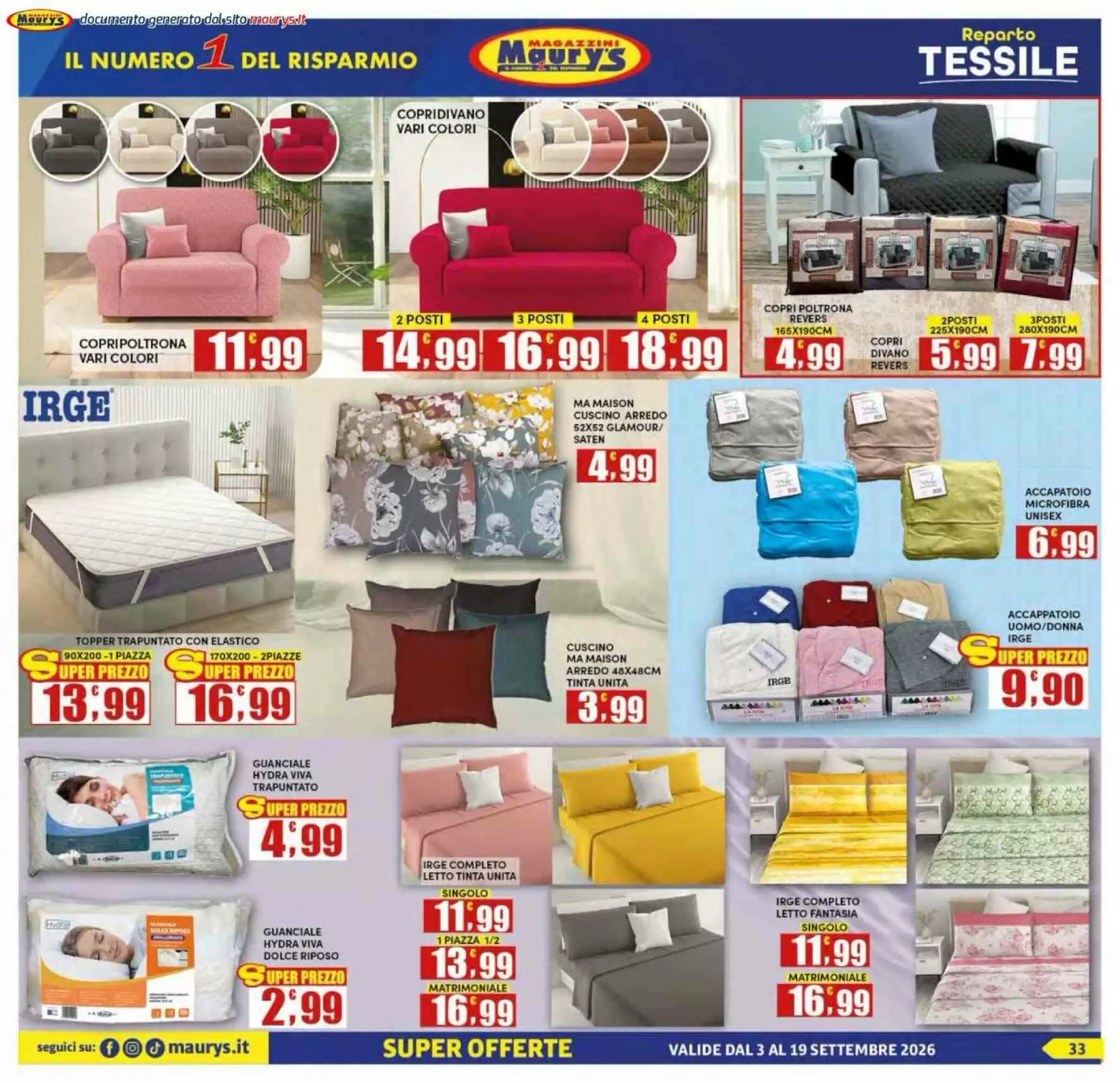 Volantino promozionale Maury's  valide dal 03/09/2026 - Pagina 33.