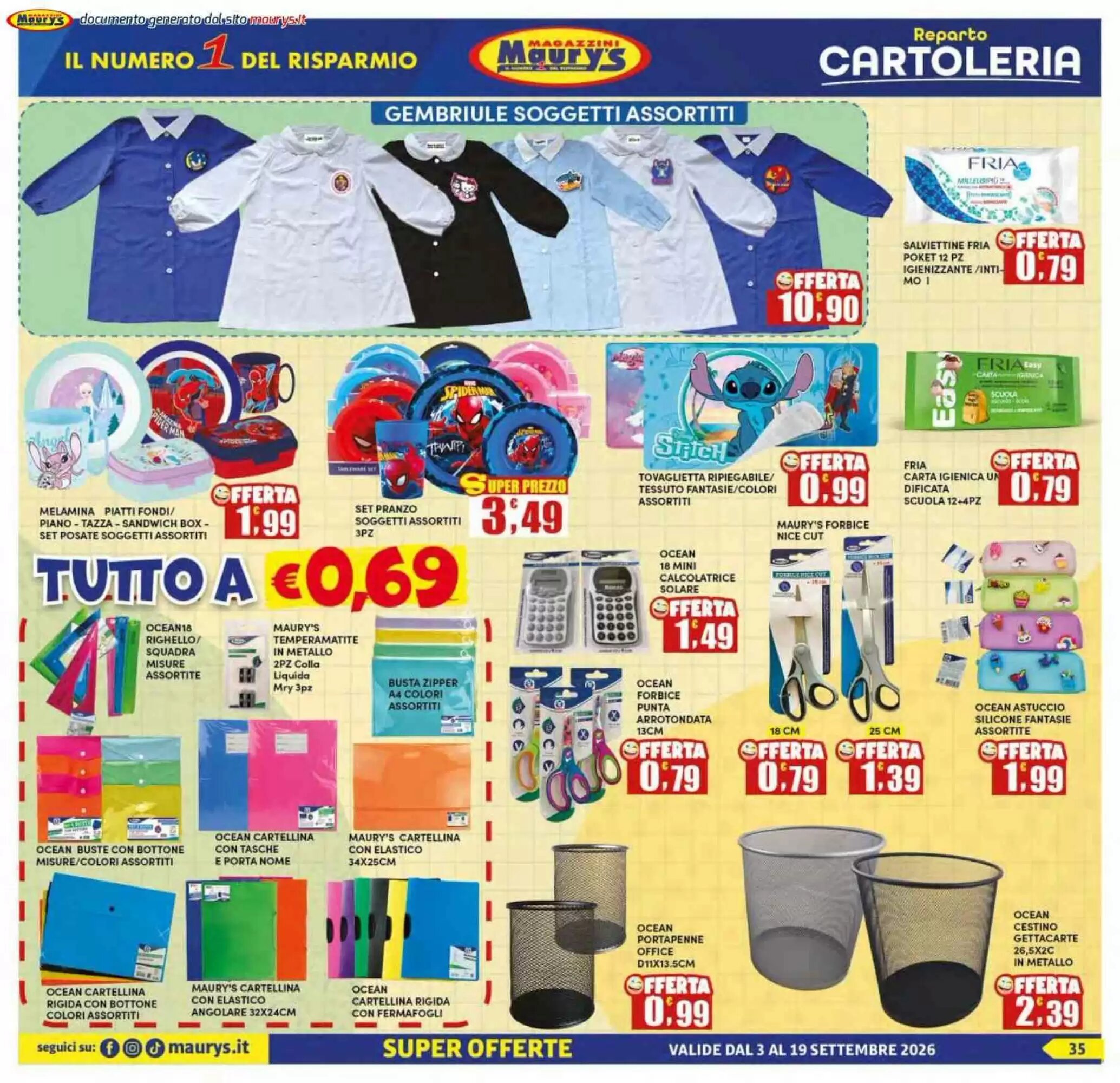 Volantino promozionale Maury's  valide dal 03/09/2026 - Pagina 35.