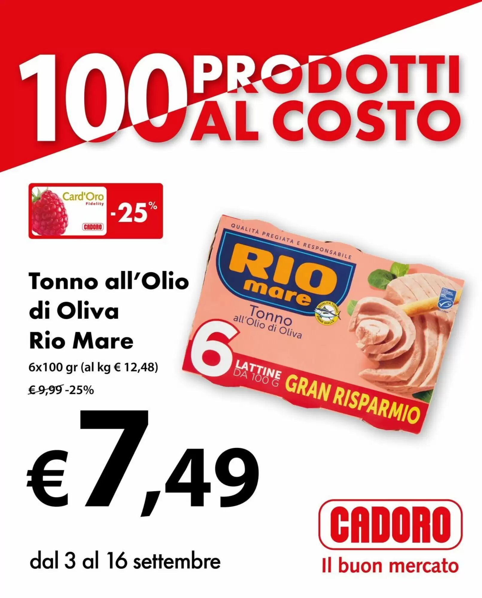 Volantino promozionale Cadoro valide dal 03/09/2026 - Pagina 1.