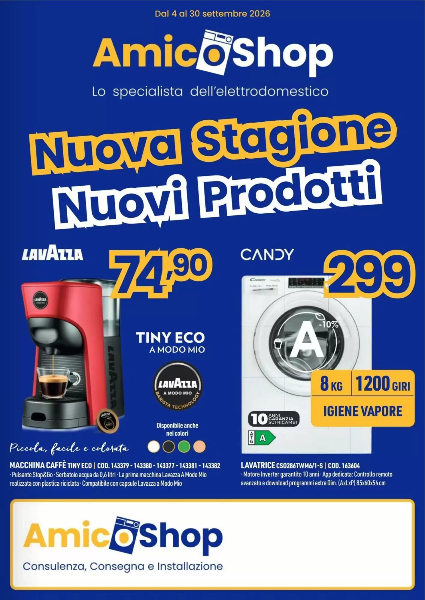 Volantino promozionale AmiCo Shop valide dal 04/09/2026 - Pagina 1.