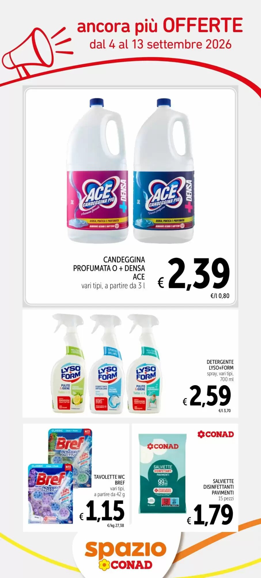 Volantino promozionale Spazio Conad  valide dal 04/09/2026 - Pagina 5.