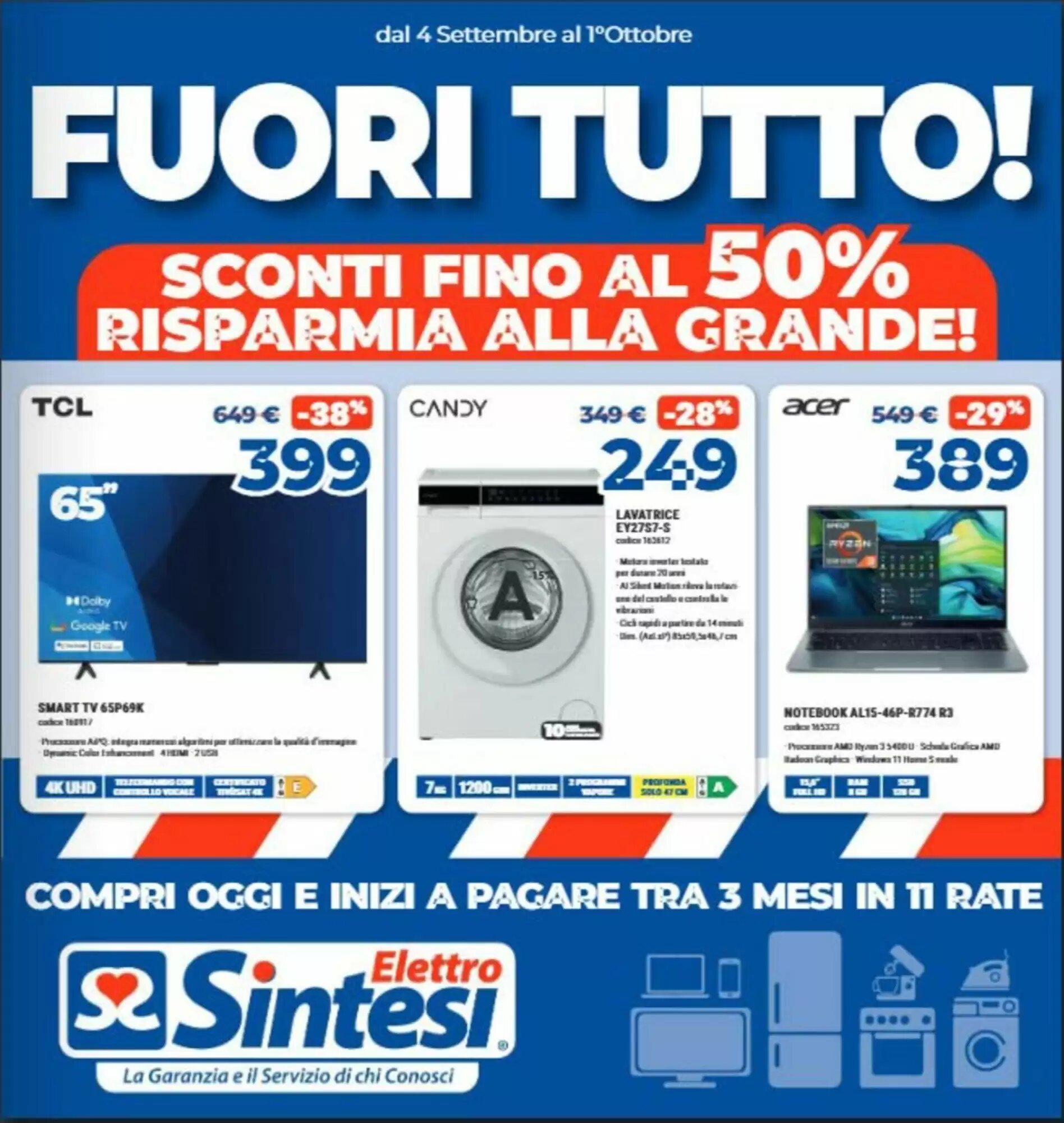 Volantino promozionale Elettrosintesi valide dal 04/09/2026 - Pagina 1.