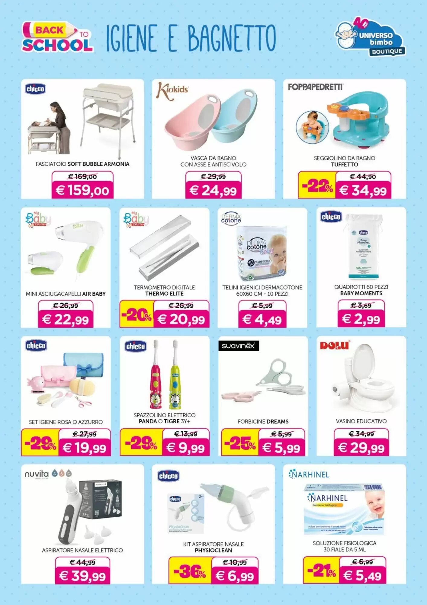 Volantino promozionale Universo Bimbo  valide dal 04/09/2026 - Pagina 18.