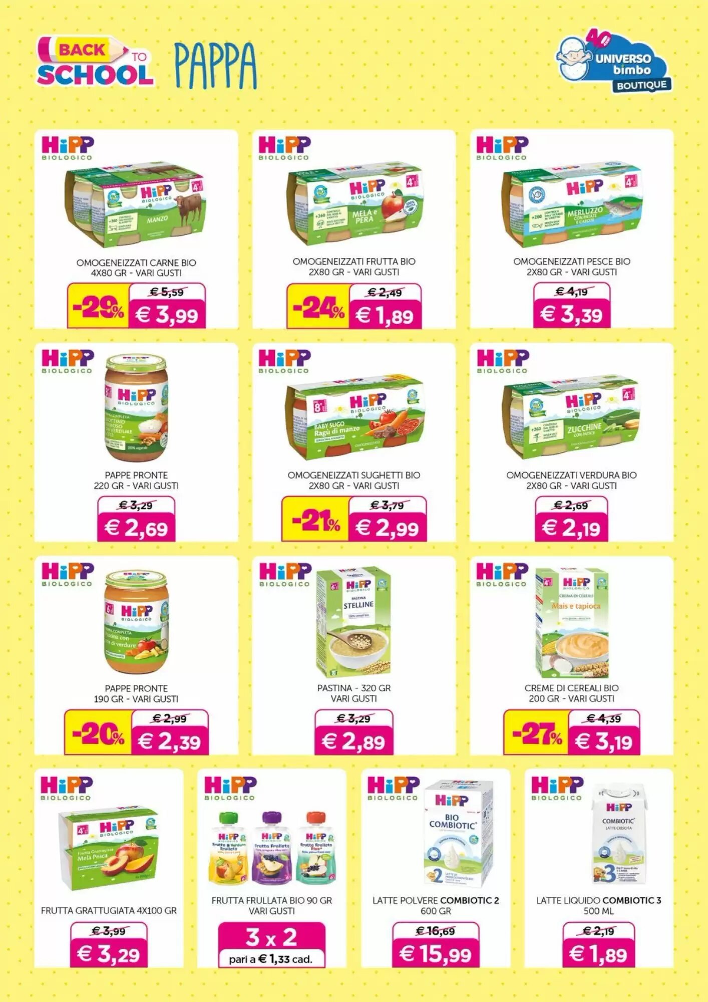 Volantino promozionale Universo Bimbo  valide dal 04/09/2026 - Pagina 20.