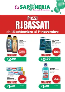 Volantino promozionale La Saponeria  valide dal 04/09/2026