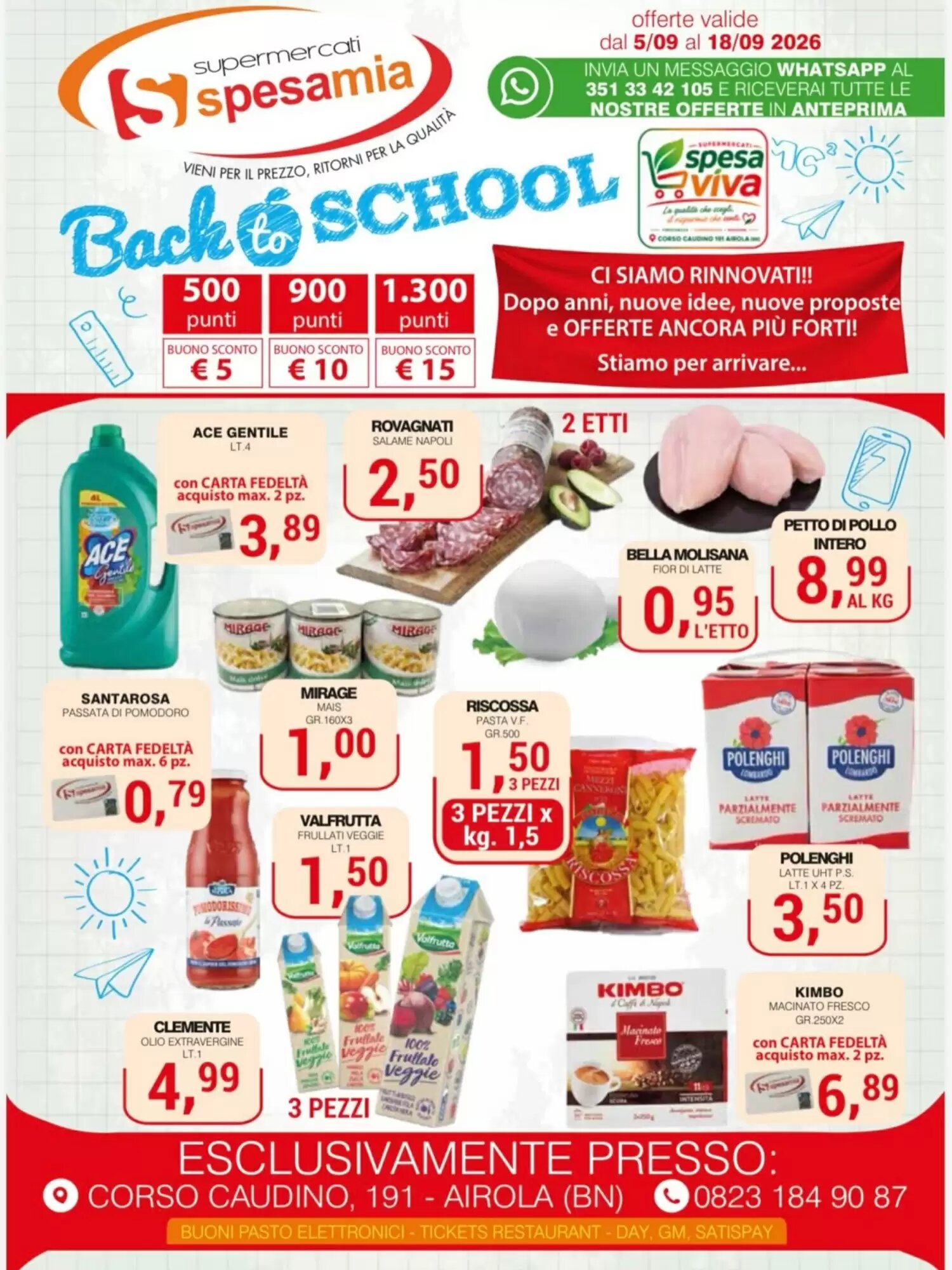 Volantino promozionale Supermercati Spesa Mia  valide dal 05/09/2026 - Pagina 1.