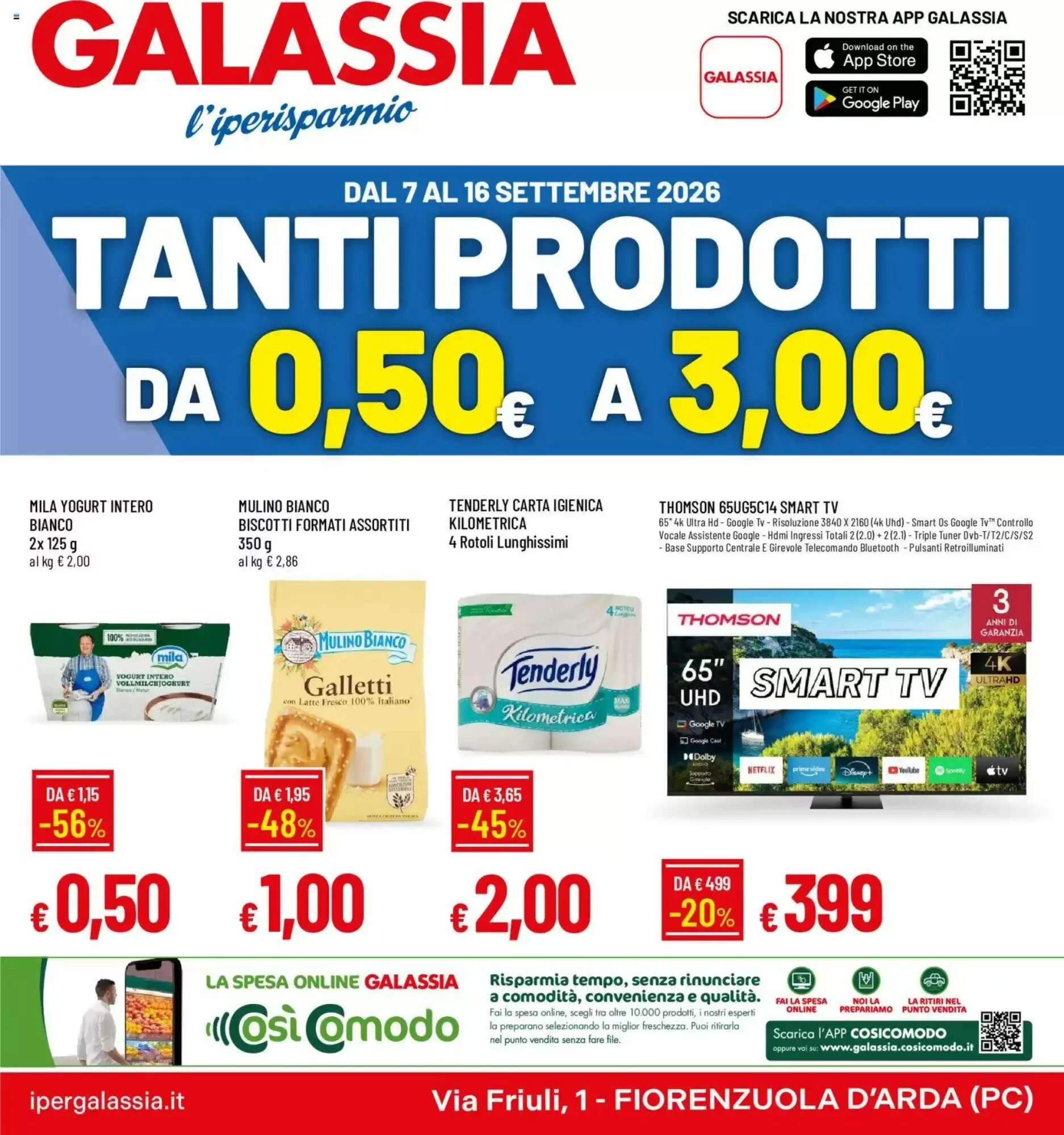 Volantino promozionale Galassia  valide dal 07/09/2026 - Pagina 1.