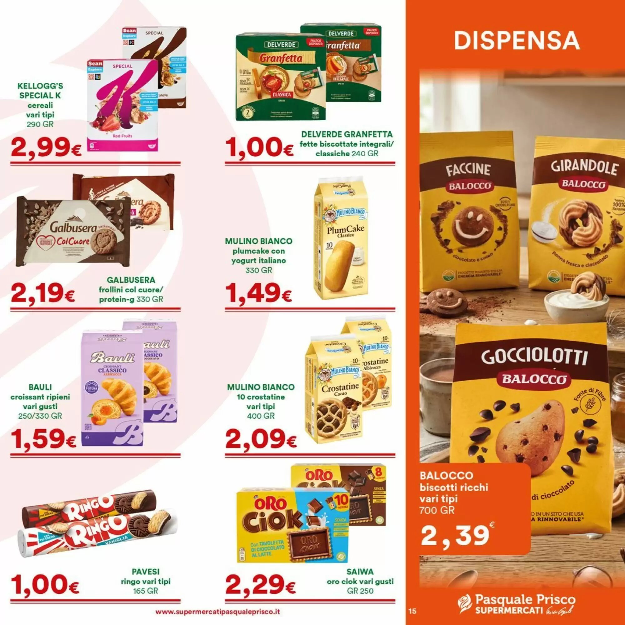 Volantino promozionale Supermercati Pasquale Prisco  valide dal 07/09/2026 - Pagina 15.