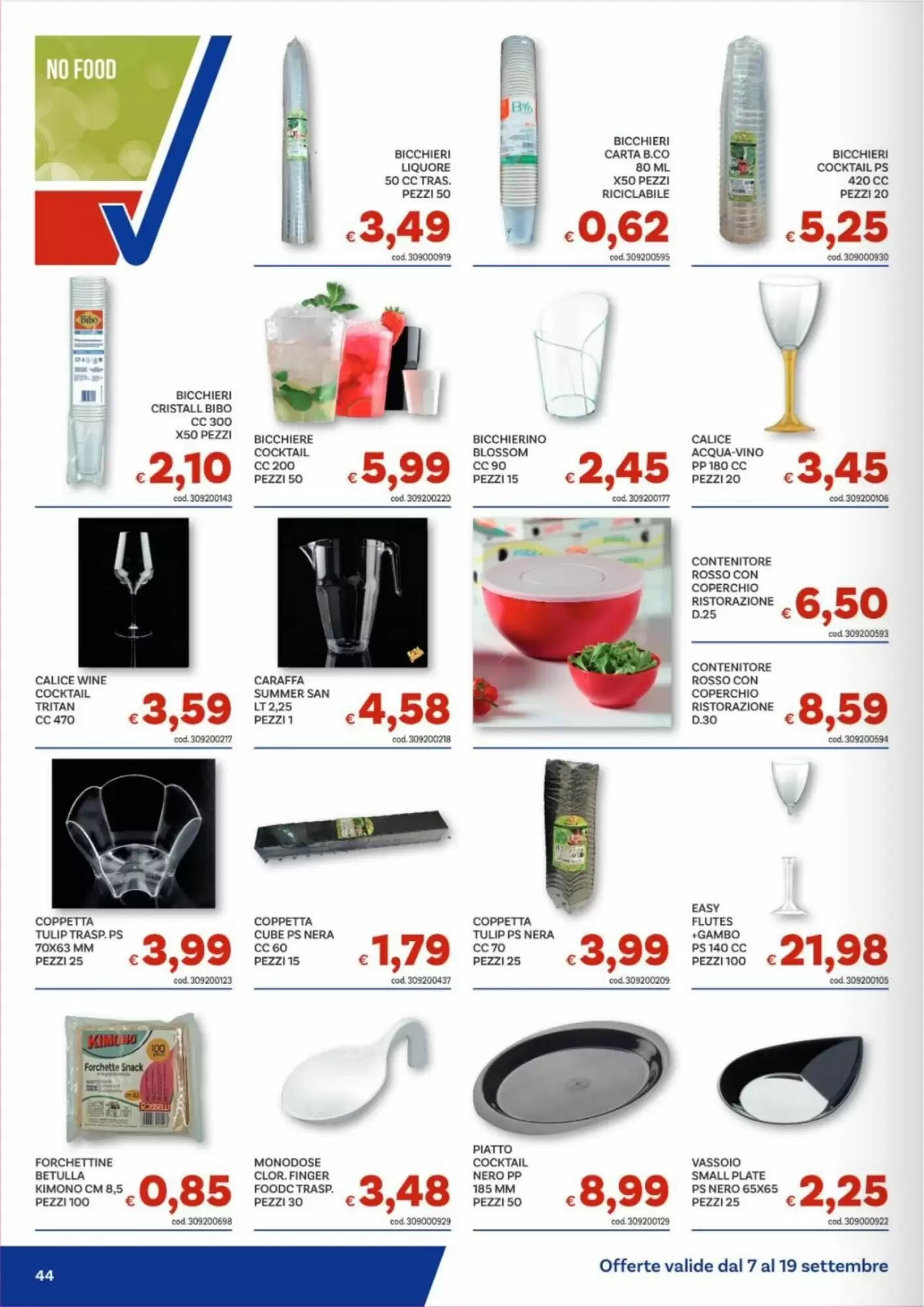 Volantino promozionale Vivo Supermercati  valide dal 07/09/2026 - Pagina 44.