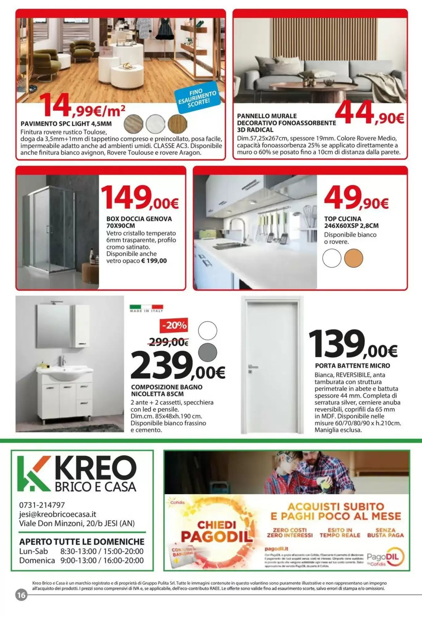 Volantino promozionale Kreo Brico e Casa  valide dal 07/09/2026 - Pagina 16.