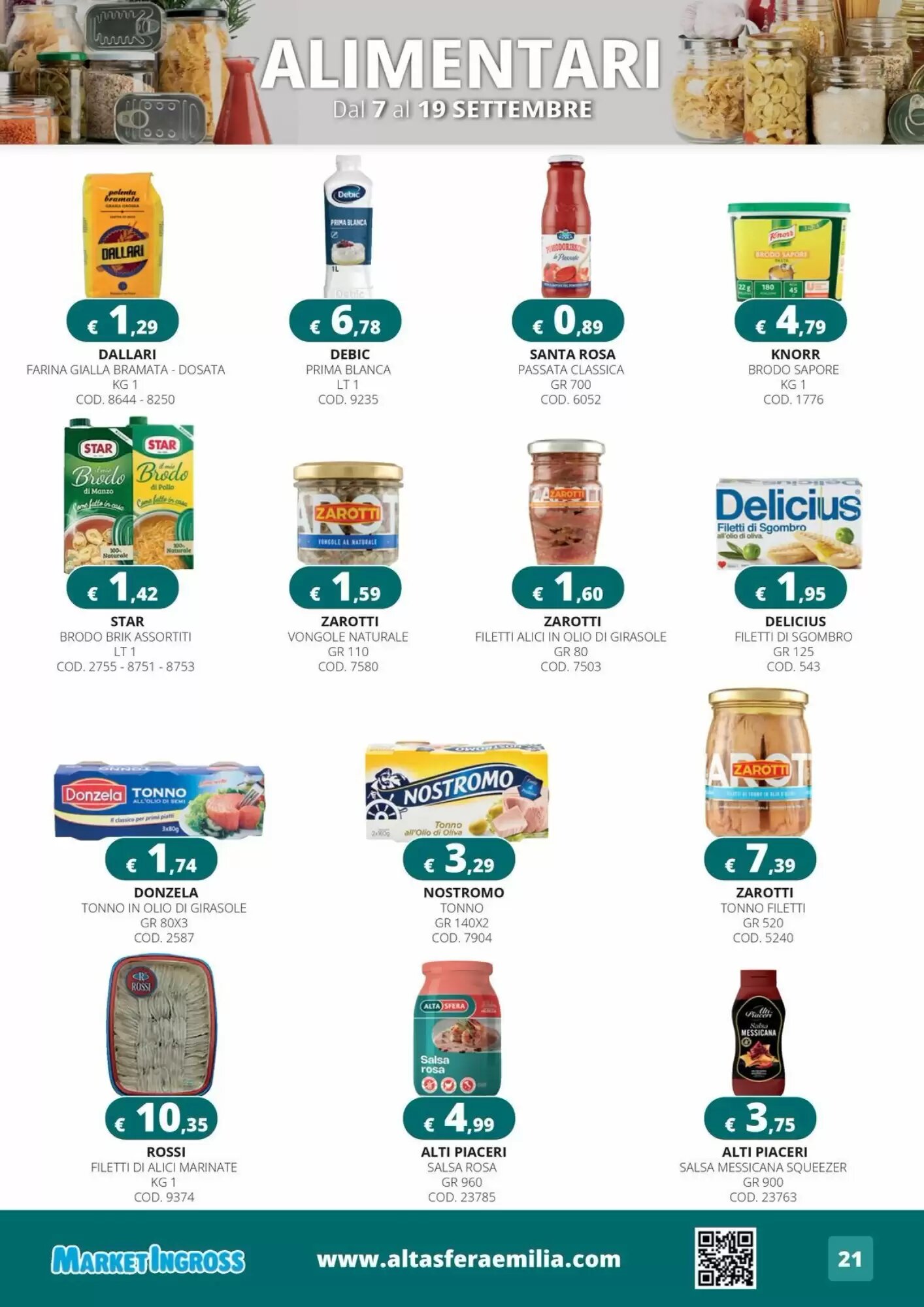 Volantino promozionale Altasfera  valide dal 07/09/2026 - Pagina 21.