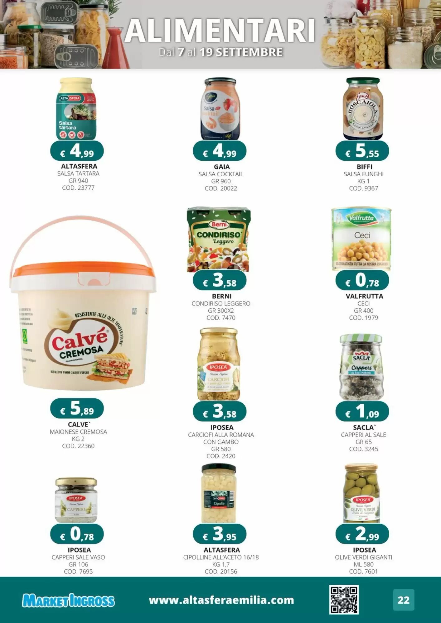 Volantino promozionale Altasfera  valide dal 07/09/2026 - Pagina 22.