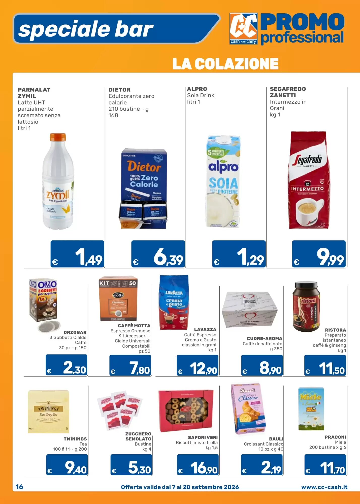 Volantino promozionale C+C Cash and Carry  valide dal 07/09/2026 - Pagina 16.