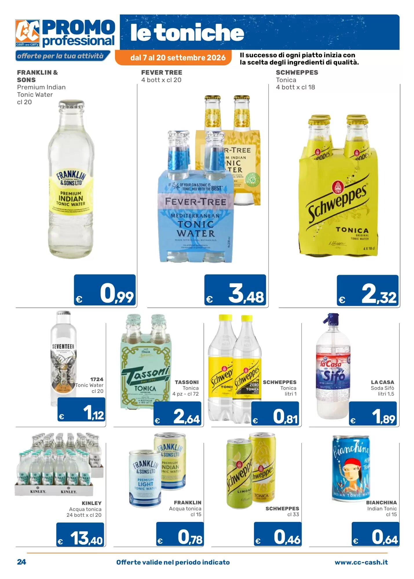 Volantino promozionale C+C Cash and Carry  valide dal 07/09/2026 - Pagina 24.