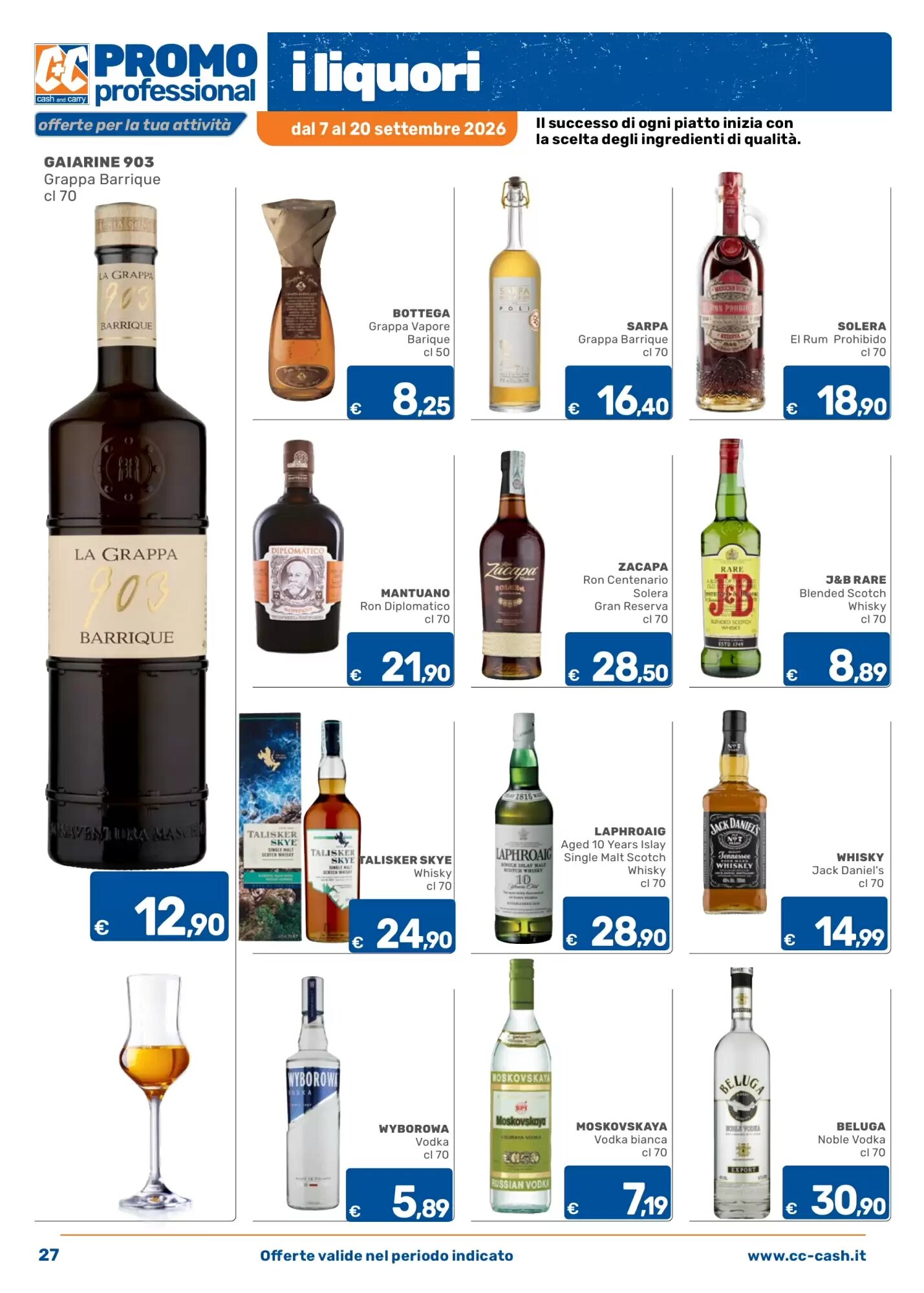 Volantino promozionale C+C Cash and Carry  valide dal 07/09/2026 - Pagina 27.