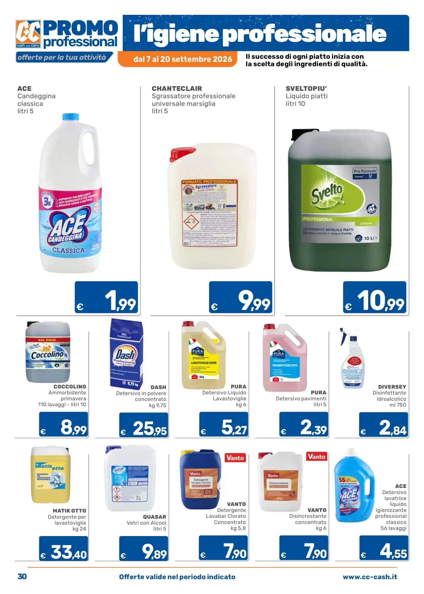 Volantino promozionale C+C Cash and Carry  valide dal 07/09/2026 - Pagina 30.