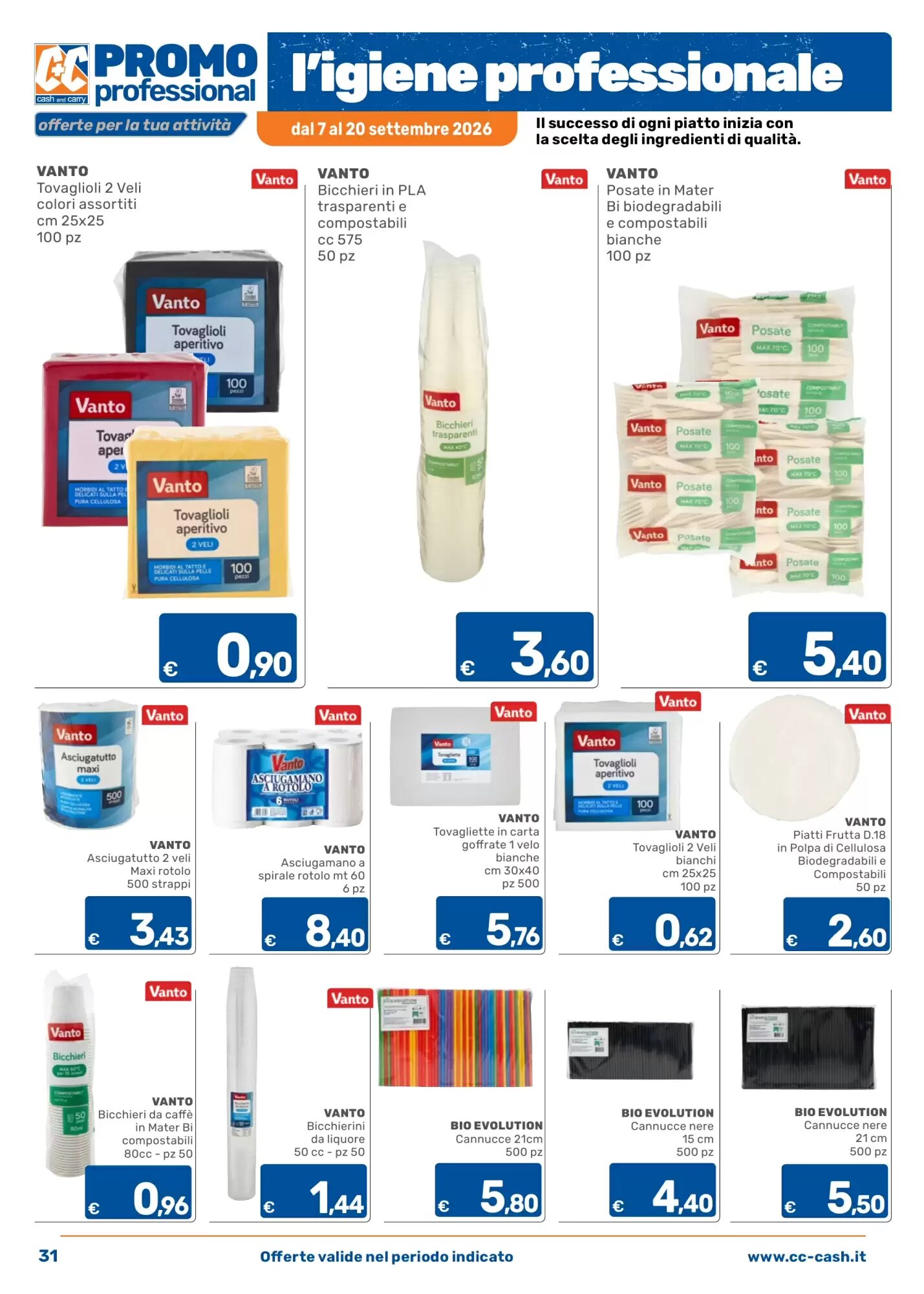 Volantino promozionale C+C Cash and Carry  valide dal 07/09/2026 - Pagina 31.