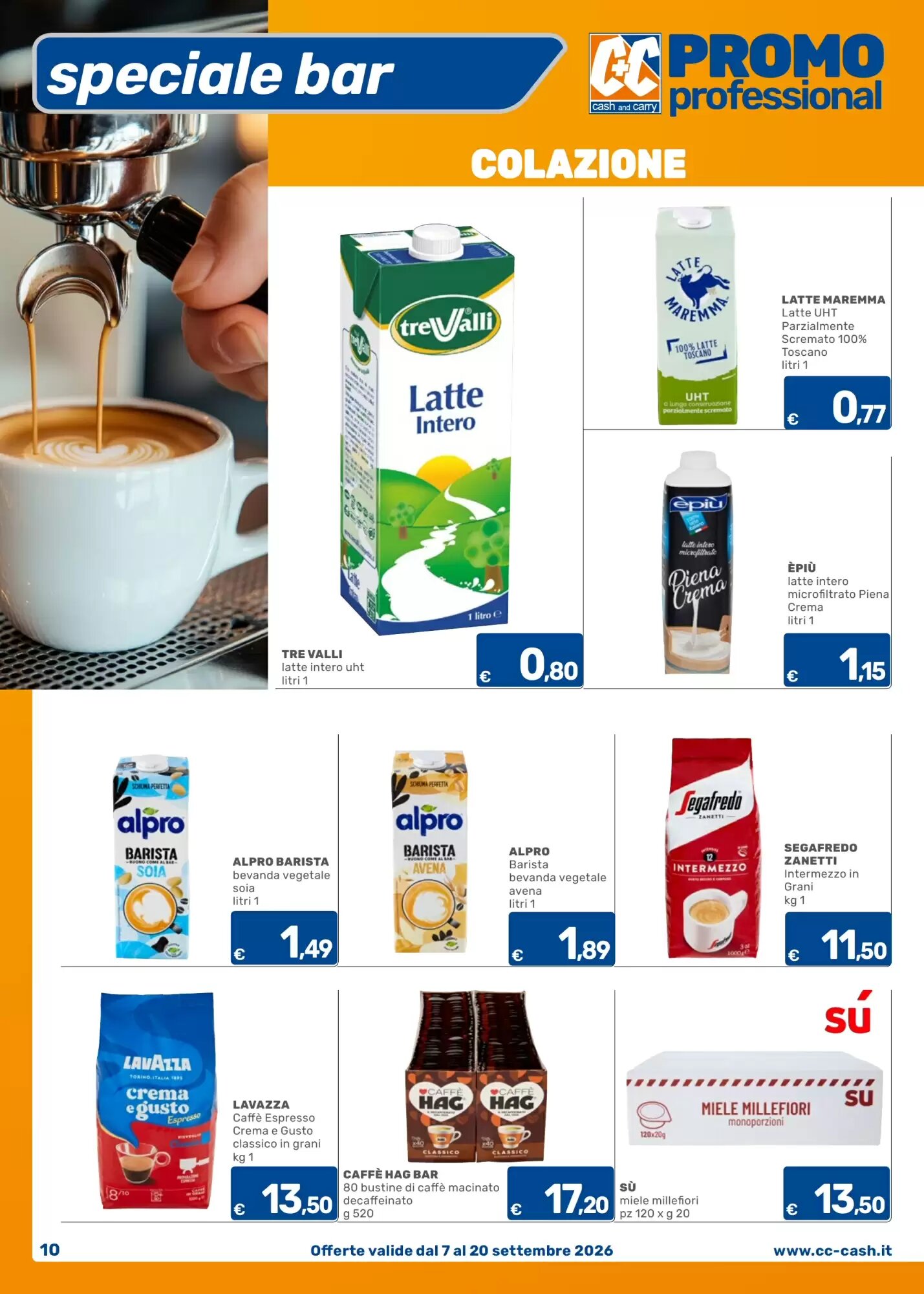 Volantino promozionale C+C Cash and Carry  valide dal 07/09/2026 - Pagina 10.