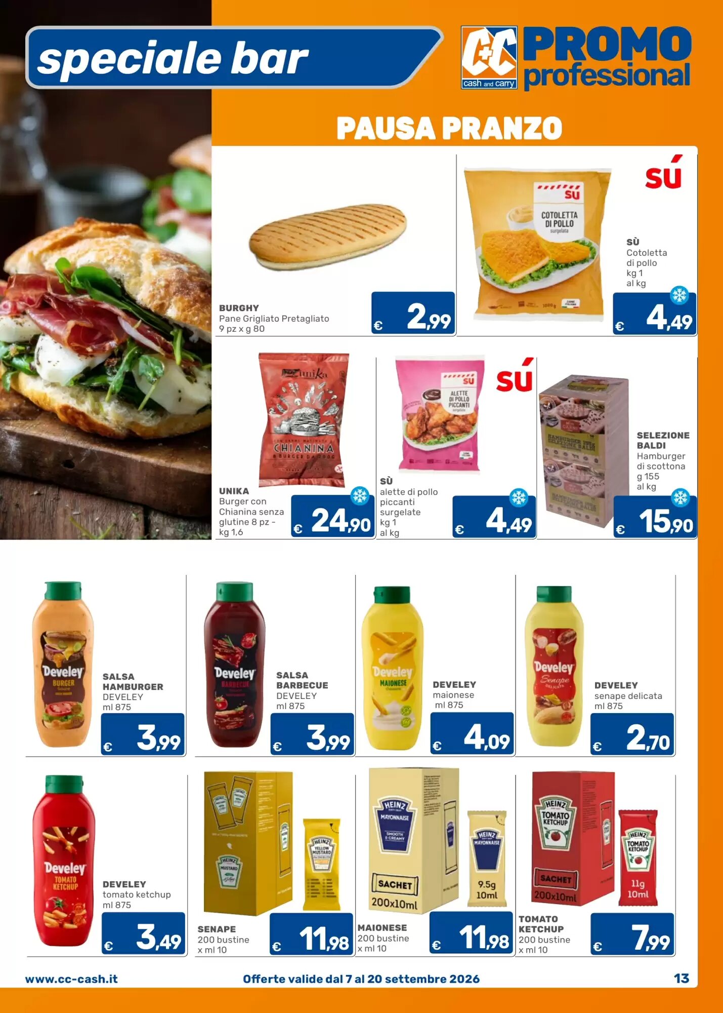 Volantino promozionale C+C Cash and Carry  valide dal 07/09/2026 - Pagina 13.