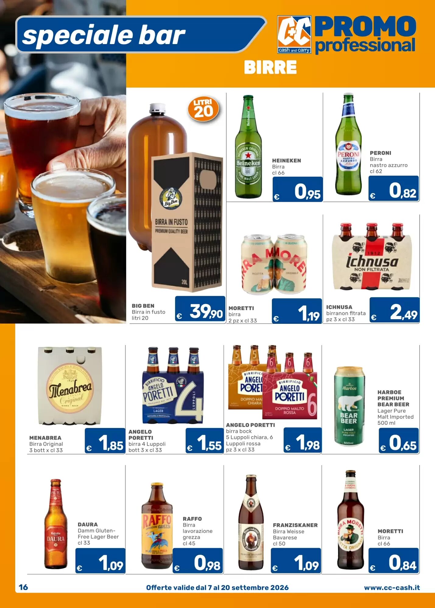 Volantino promozionale C+C Cash and Carry  valide dal 07/09/2026 - Pagina 16.