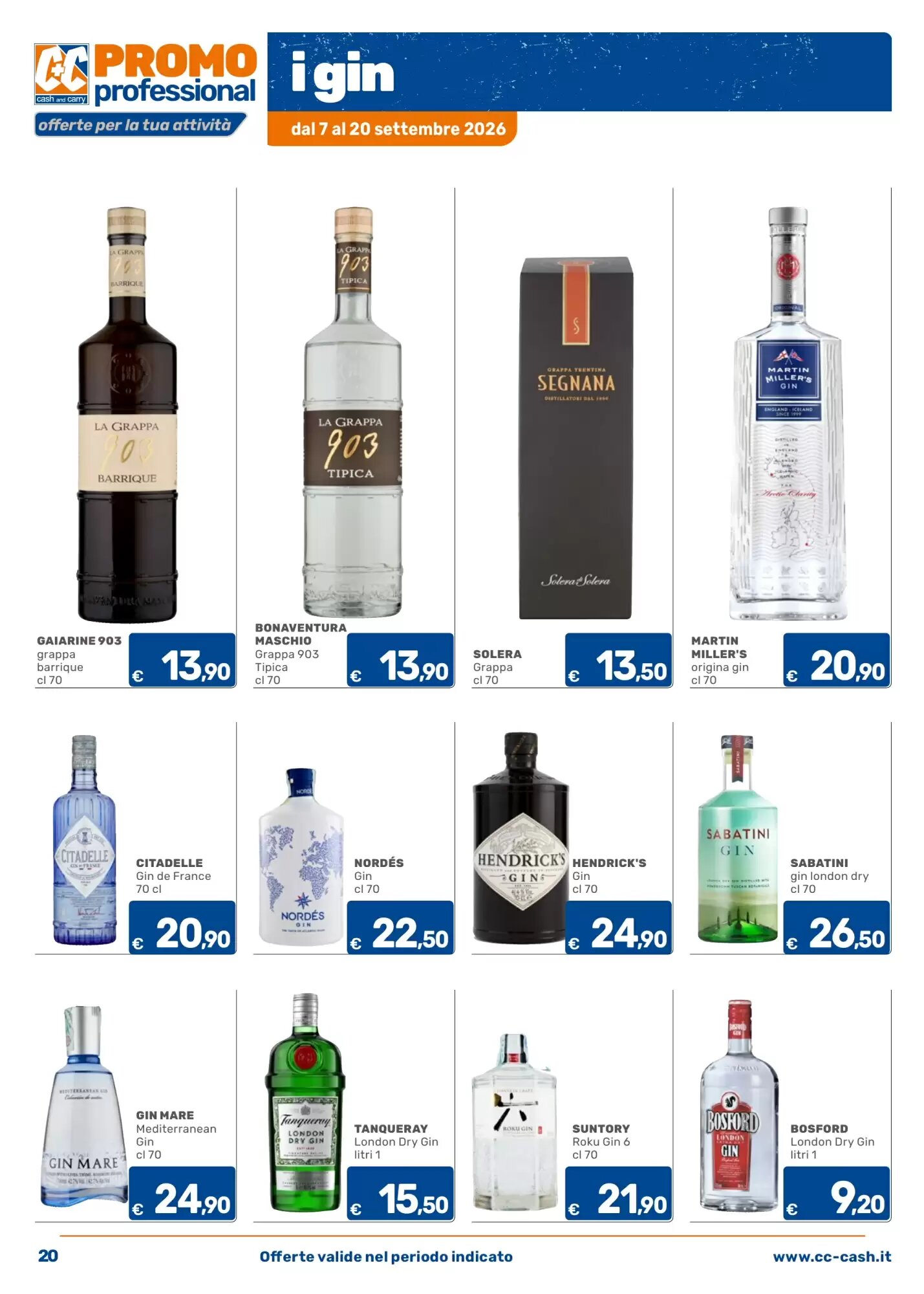 Volantino promozionale C+C Cash and Carry  valide dal 07/09/2026 - Pagina 20.