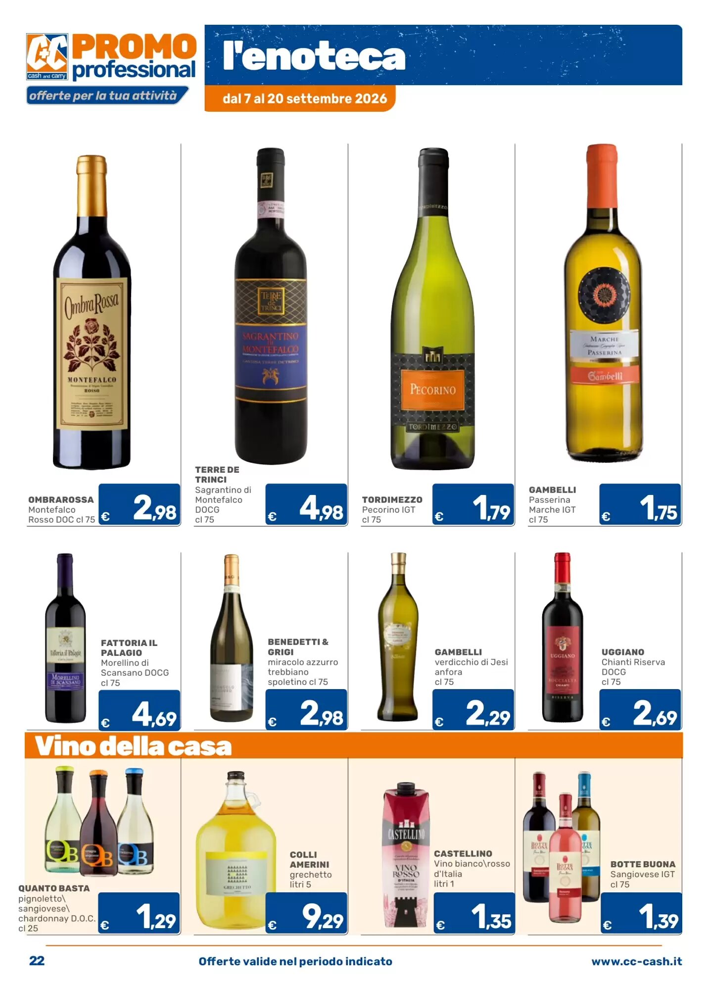 Volantino promozionale C+C Cash and Carry  valide dal 07/09/2026 - Pagina 22.