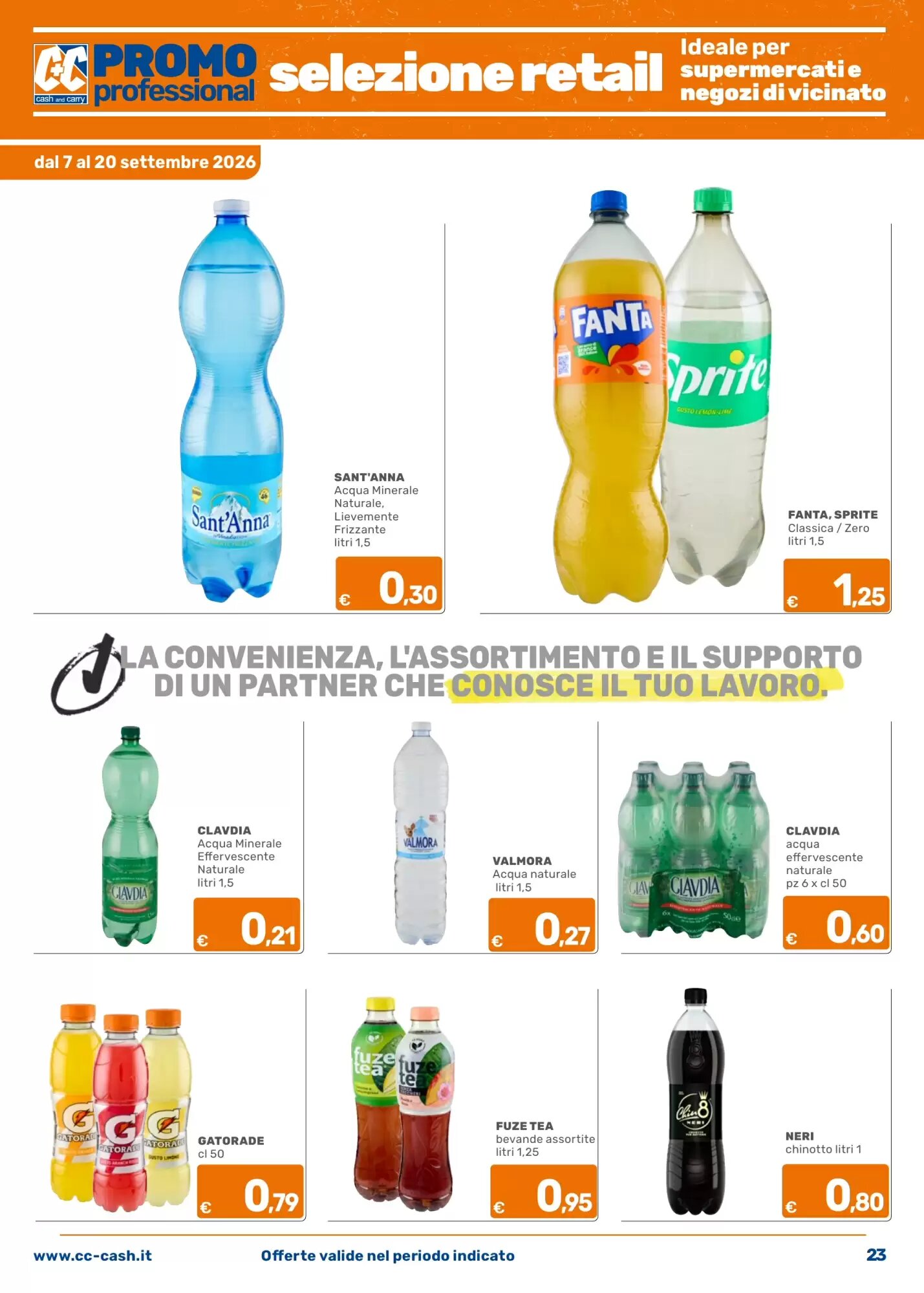 Volantino promozionale C+C Cash and Carry  valide dal 07/09/2026 - Pagina 23.