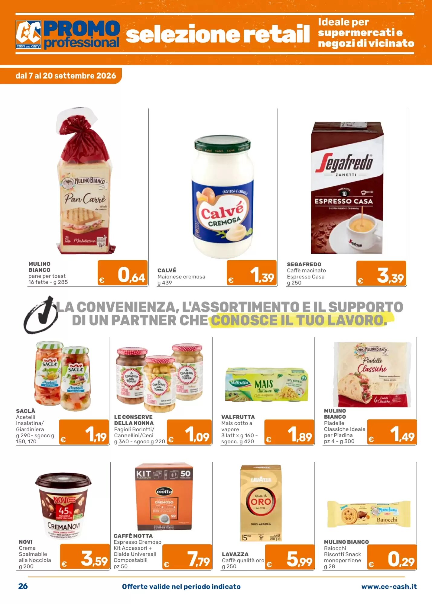 Volantino promozionale C+C Cash and Carry  valide dal 07/09/2026 - Pagina 26.