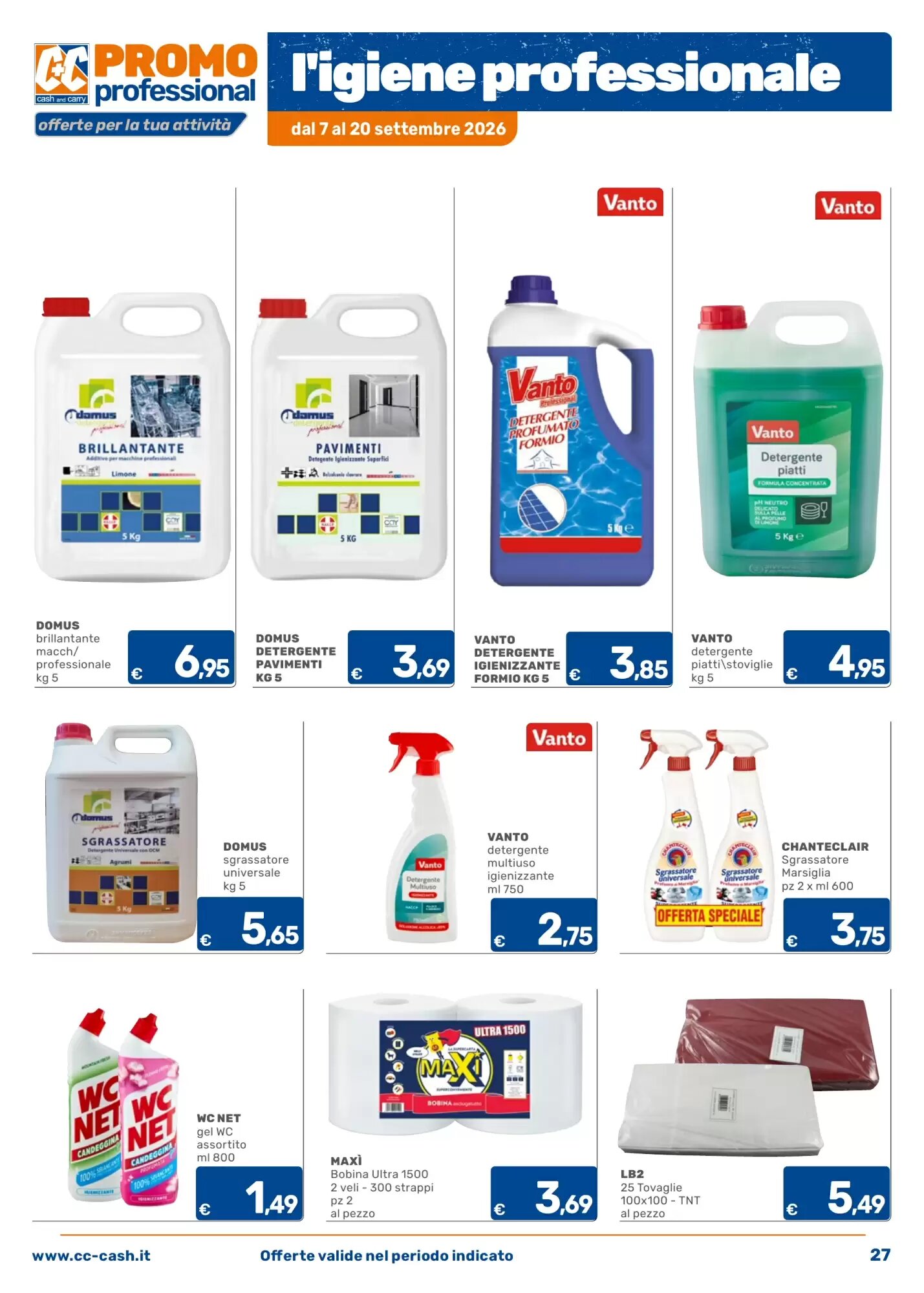 Volantino promozionale C+C Cash and Carry  valide dal 07/09/2026 - Pagina 27.