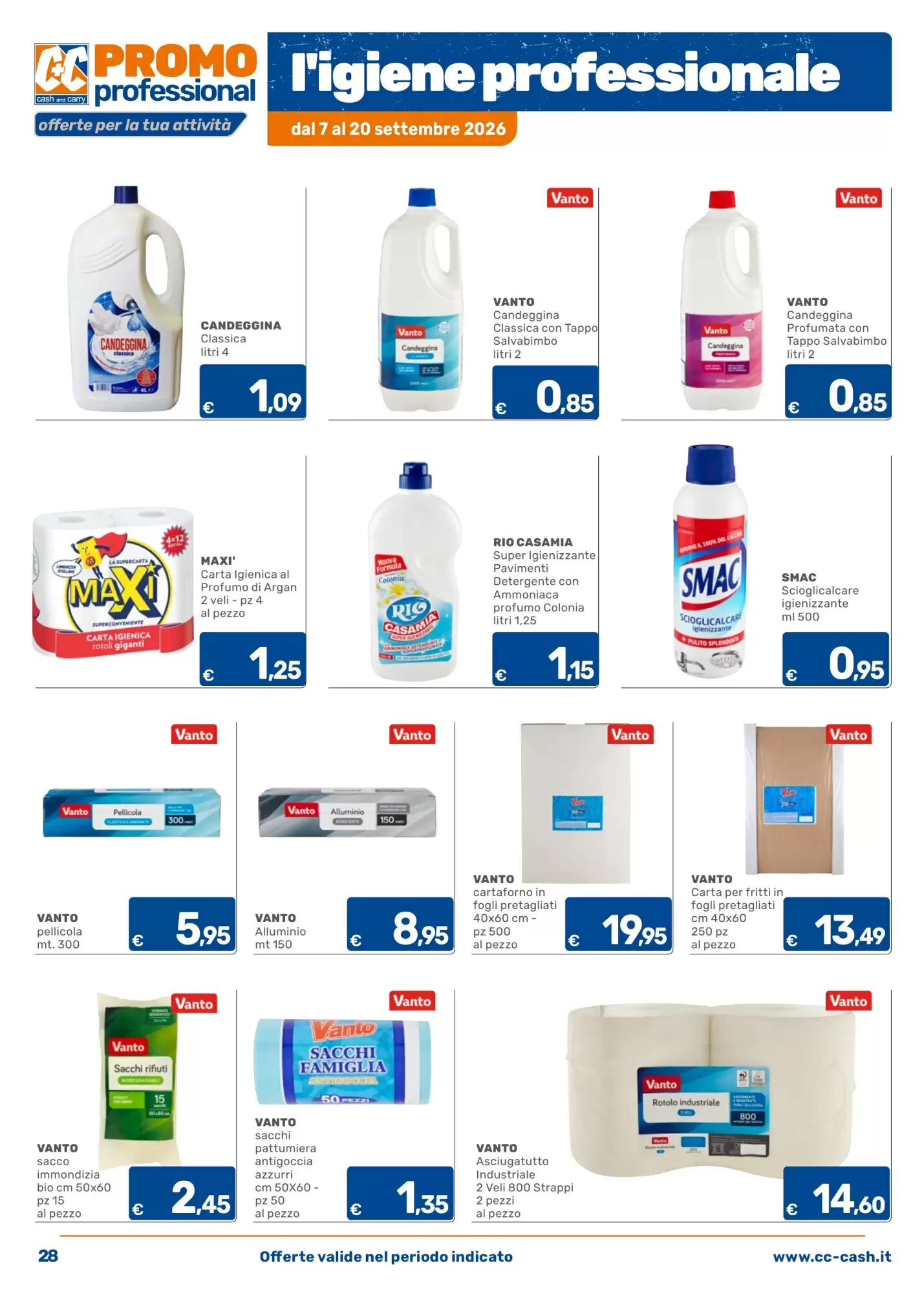 Volantino promozionale C+C Cash and Carry  valide dal 07/09/2026 - Pagina 28.