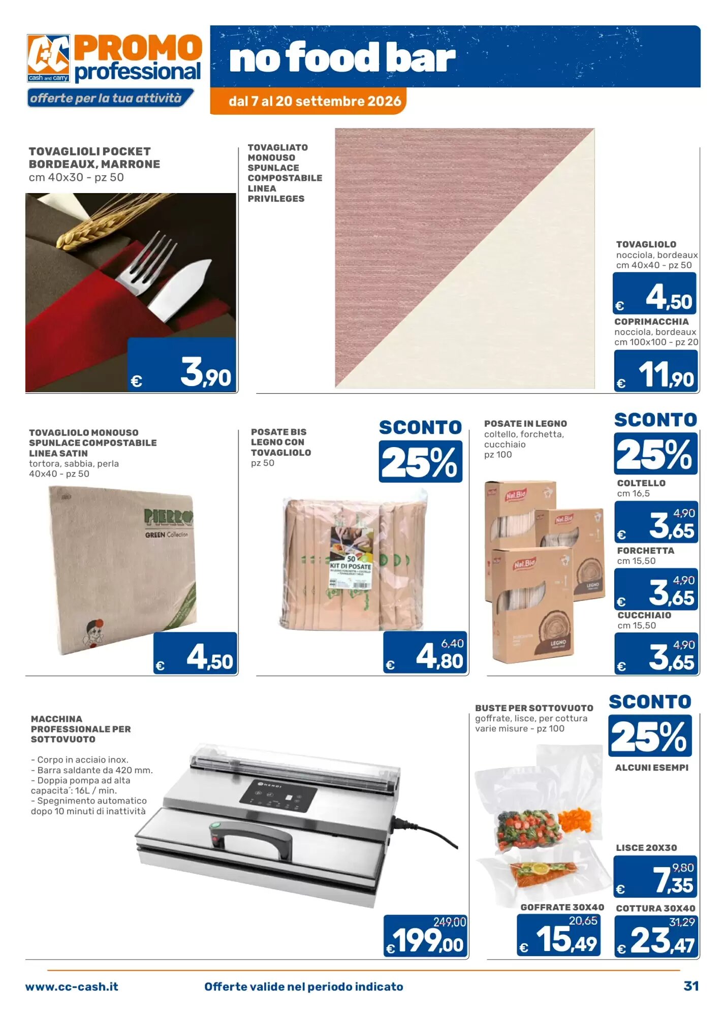 Volantino promozionale C+C Cash and Carry  valide dal 07/09/2026 - Pagina 31.