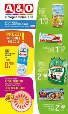 Volantino promozionale A&o  valide dal 07/09/2026