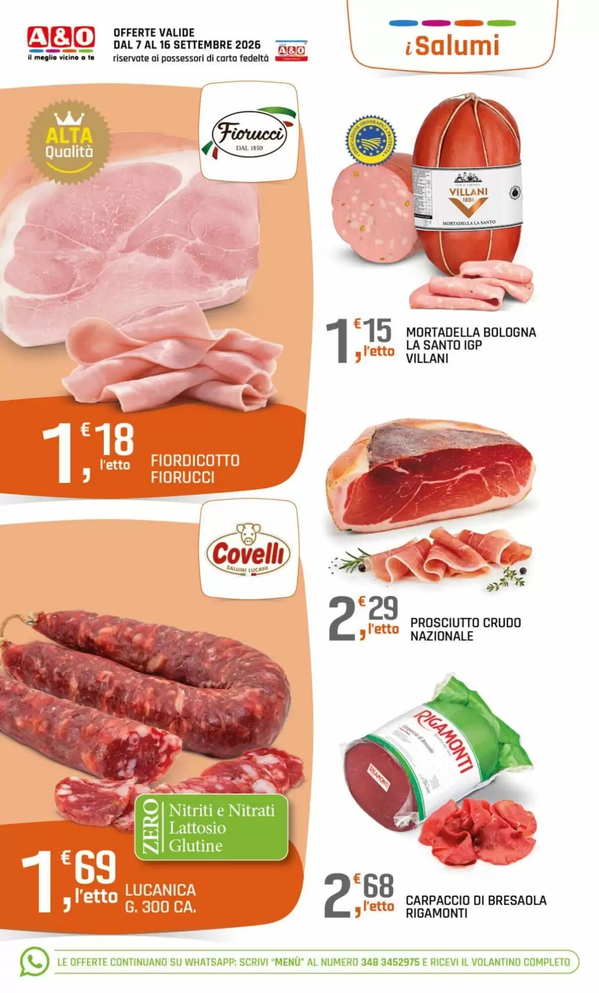 Volantino promozionale A&o  valide dal 07/09/2026 - Pagina 2.