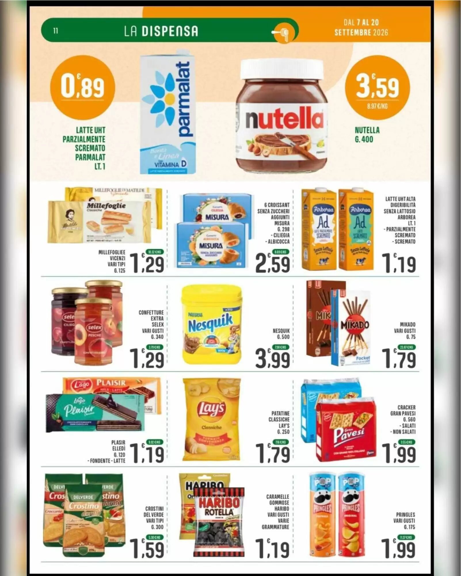 Volantino promozionale La Mimosa Supermercati  valide dal 07/09/2026 - Pagina 11.