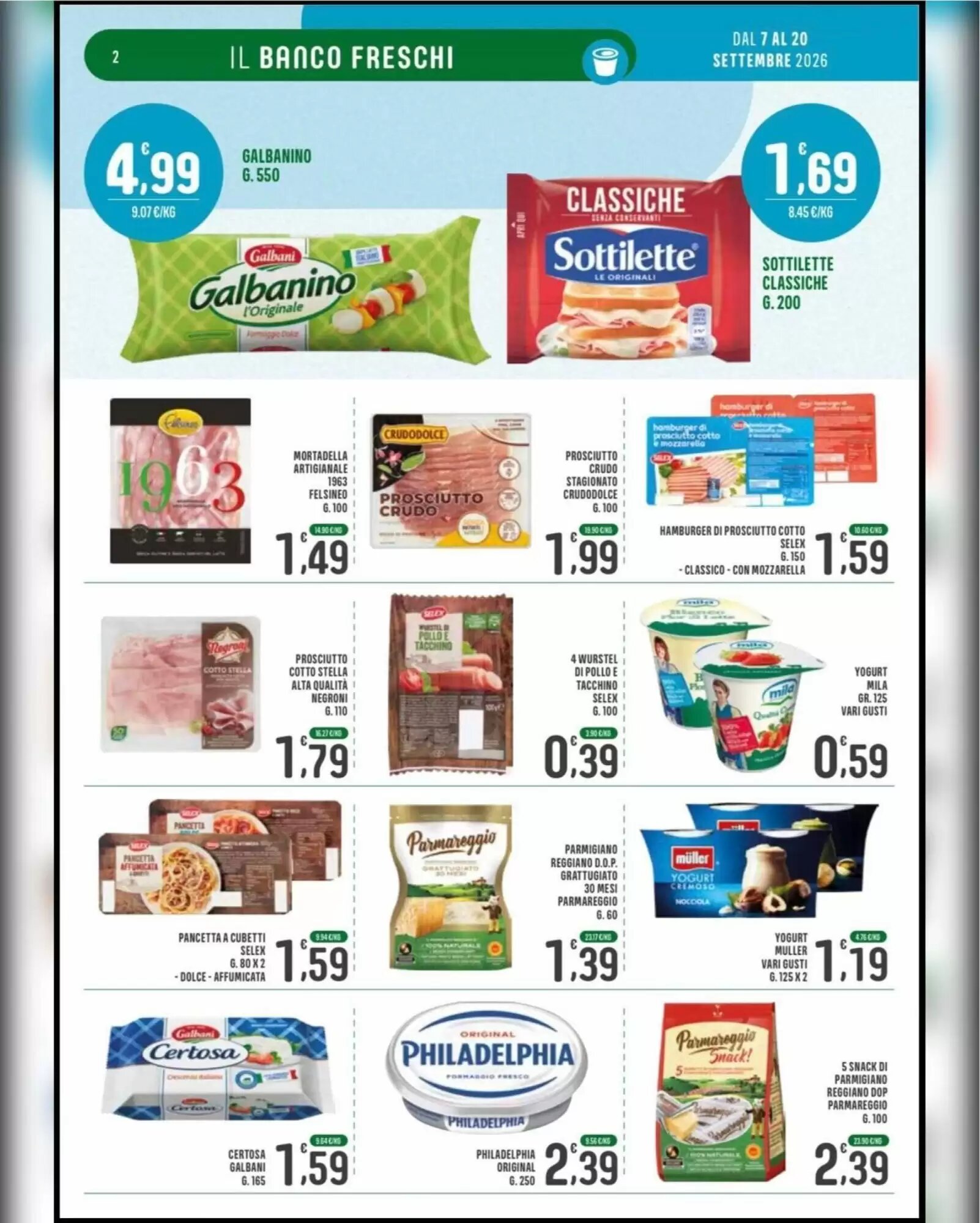 Volantino promozionale La Mimosa Supermercati  valide dal 07/09/2026 - Pagina 2.