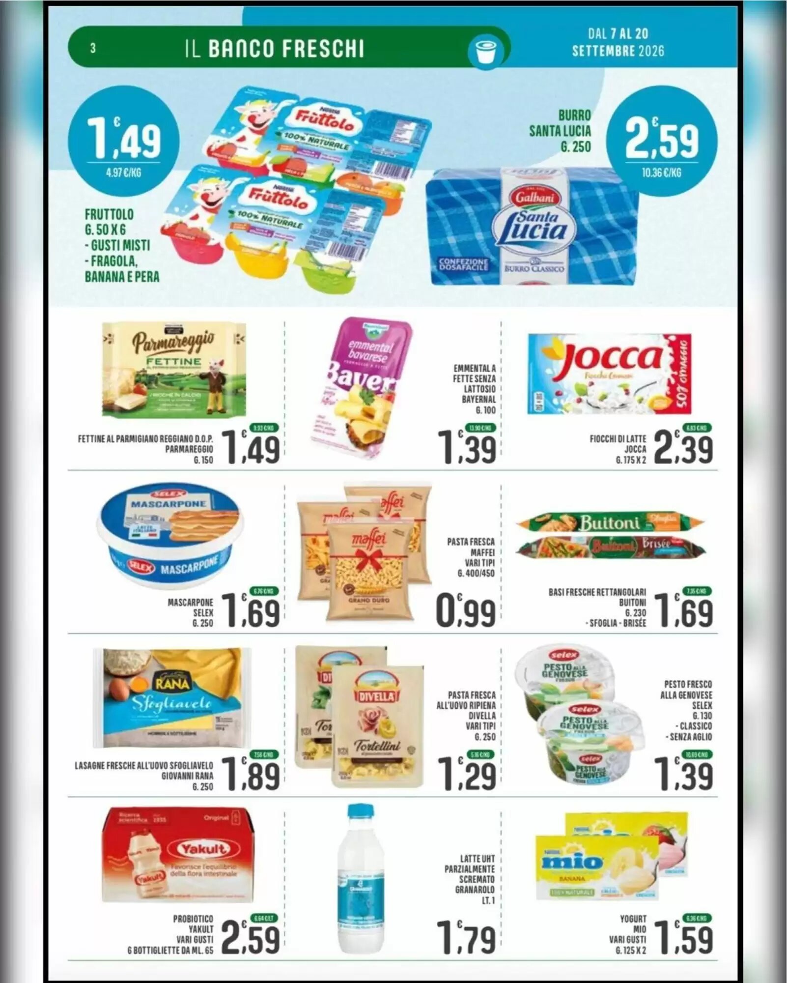 Volantino promozionale La Mimosa Supermercati  valide dal 07/09/2026 - Pagina 3.