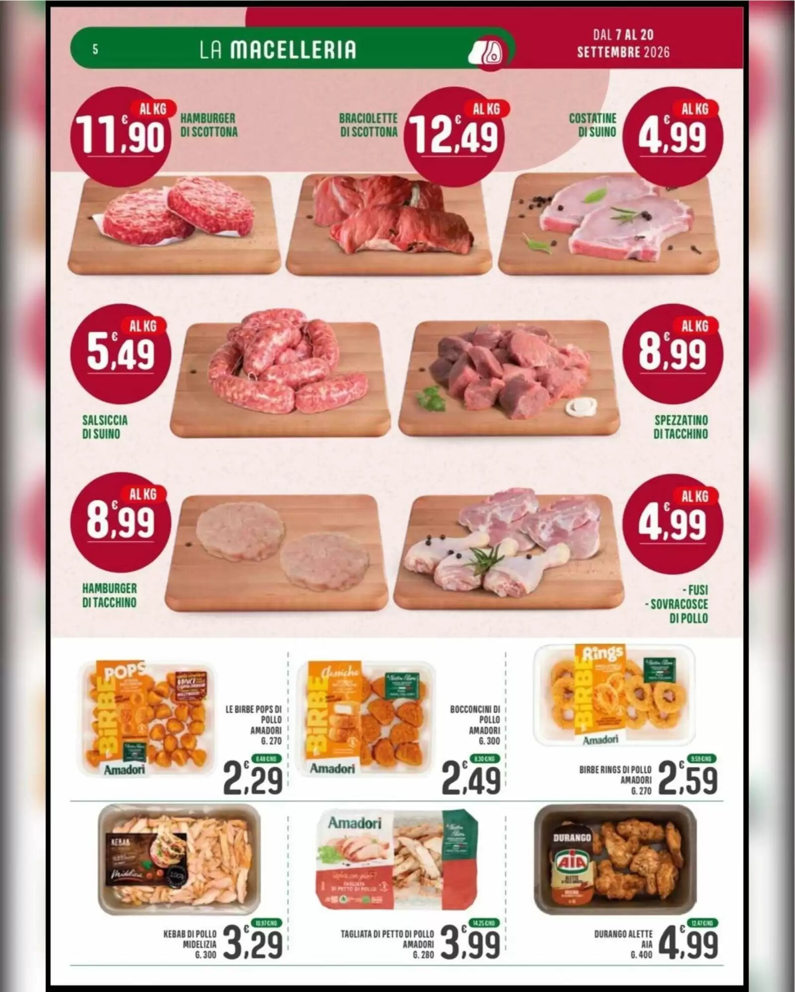 Volantino promozionale La Mimosa Supermercati  valide dal 07/09/2026 - Pagina 5.