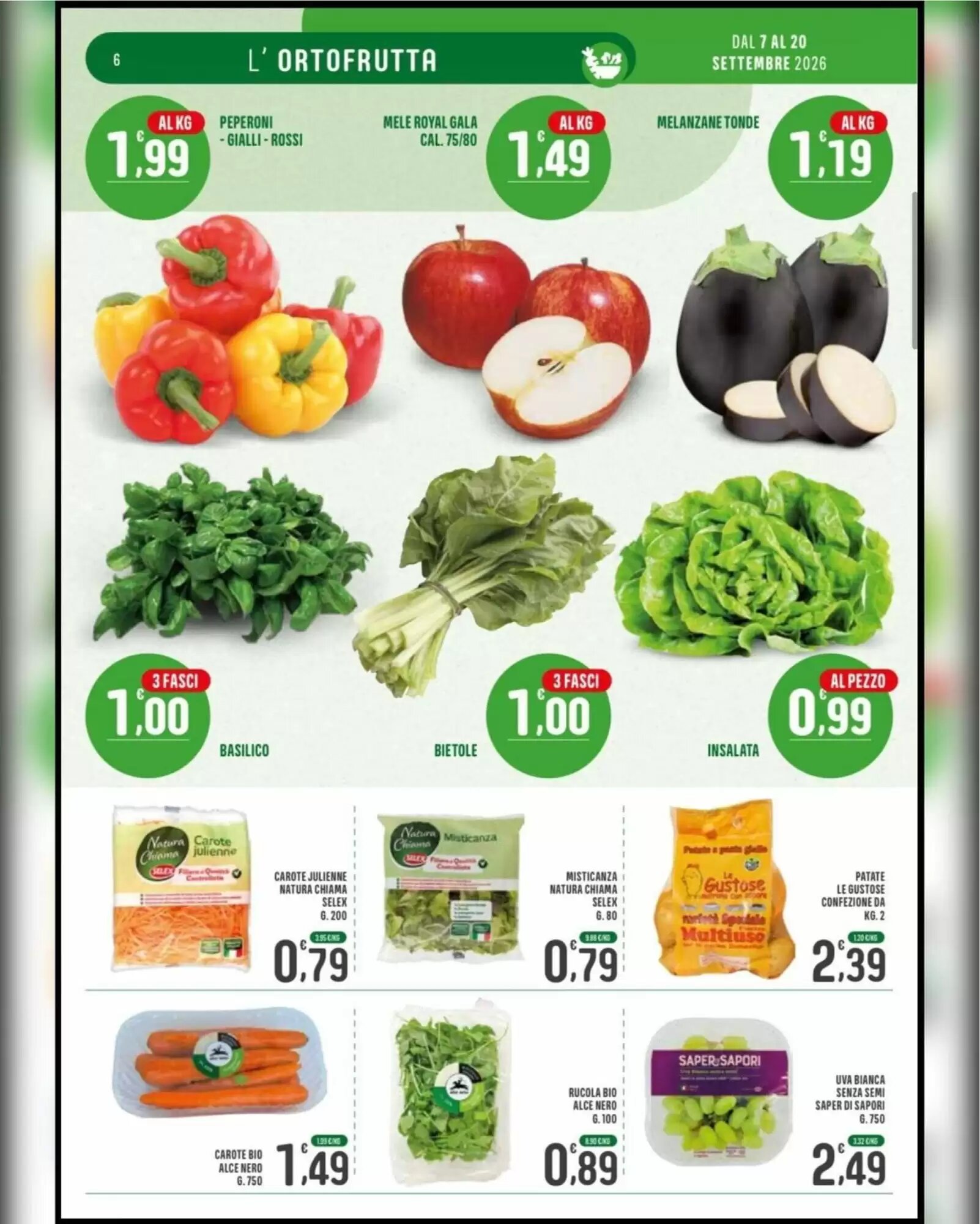 Volantino promozionale La Mimosa Supermercati  valide dal 07/09/2026 - Pagina 6.